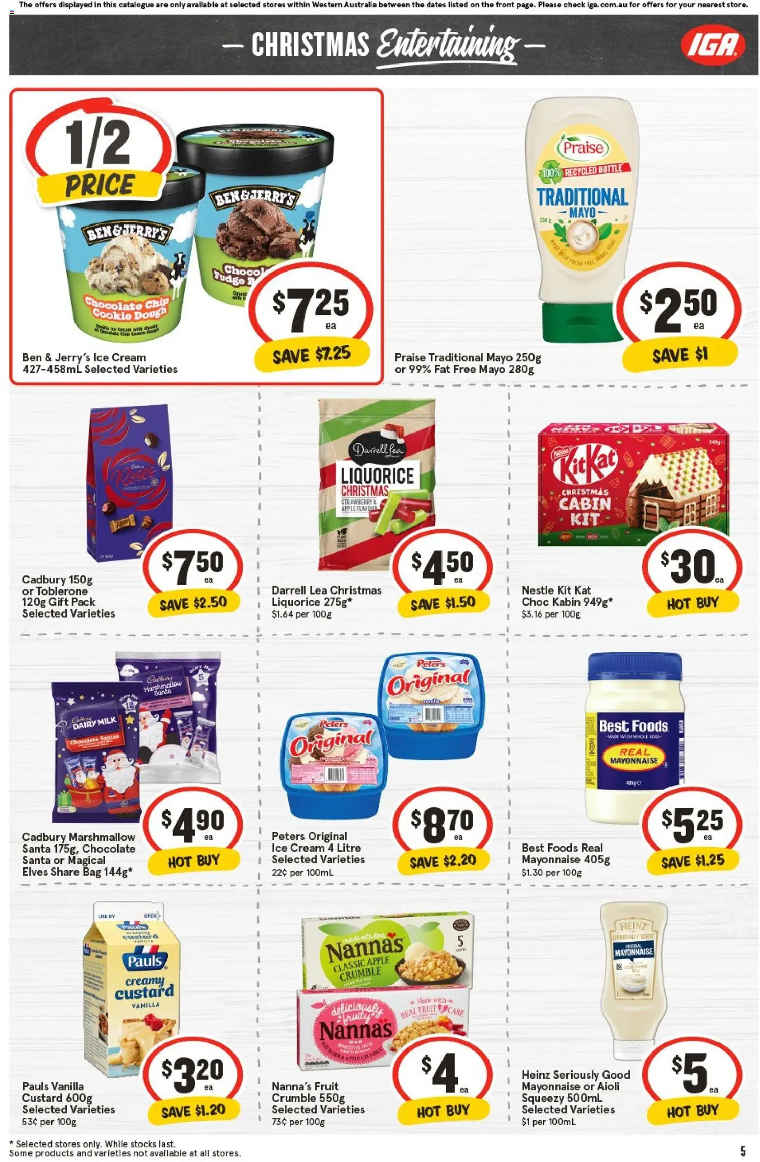 IGA catalogue - valid from 05.11.2025 | Page: 5 | Products: Dairy, Cream, Mayonnaise, Bag