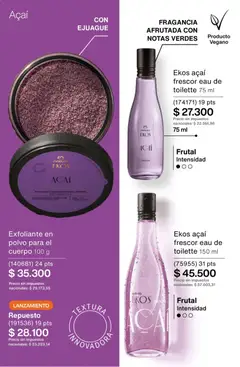 Vista previa Catálogo Natura Ciclo 1/2026 válido desde el 06.01.2026 | Página: 204 | Productos: Fragancia, Eau de toilette, Polvo