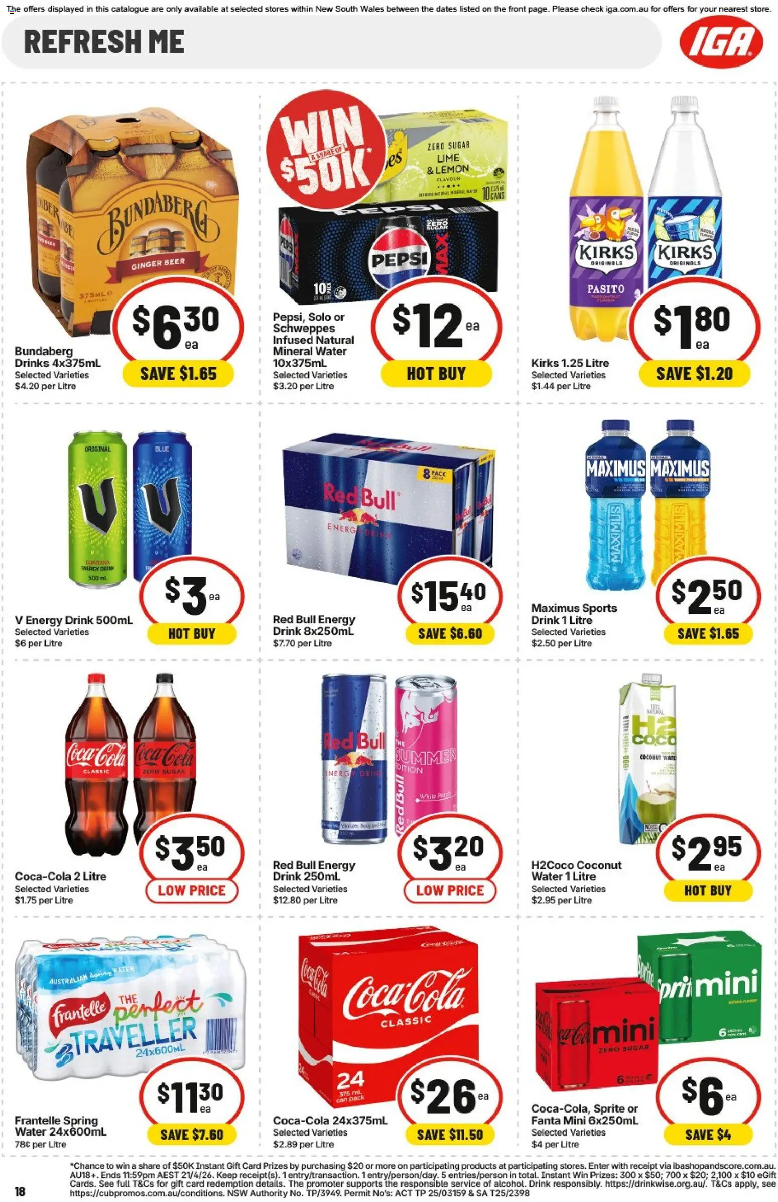 IGA catalogue - valid from 15.04.2026 | Page: 18 | Products: Box, Tea, Chips, Microwave