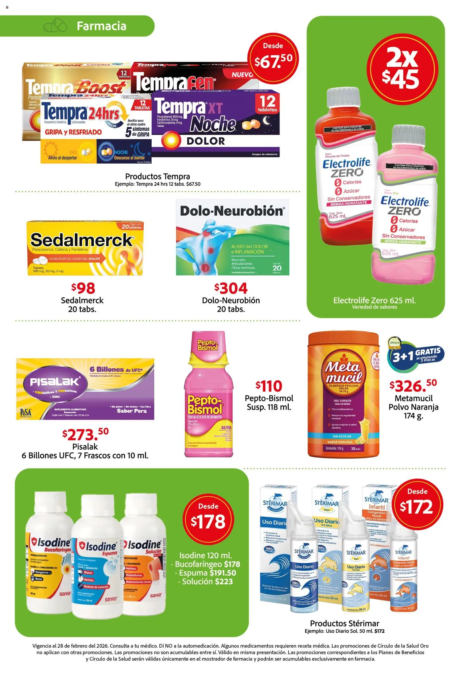 Nuevas ofertas de Farmacias Unión válidas en toda la República Mexicana desde el 01.02.2026. ¡Encuentra las mejores ofertas en Farmacias Unión catálogo! | Página: 10