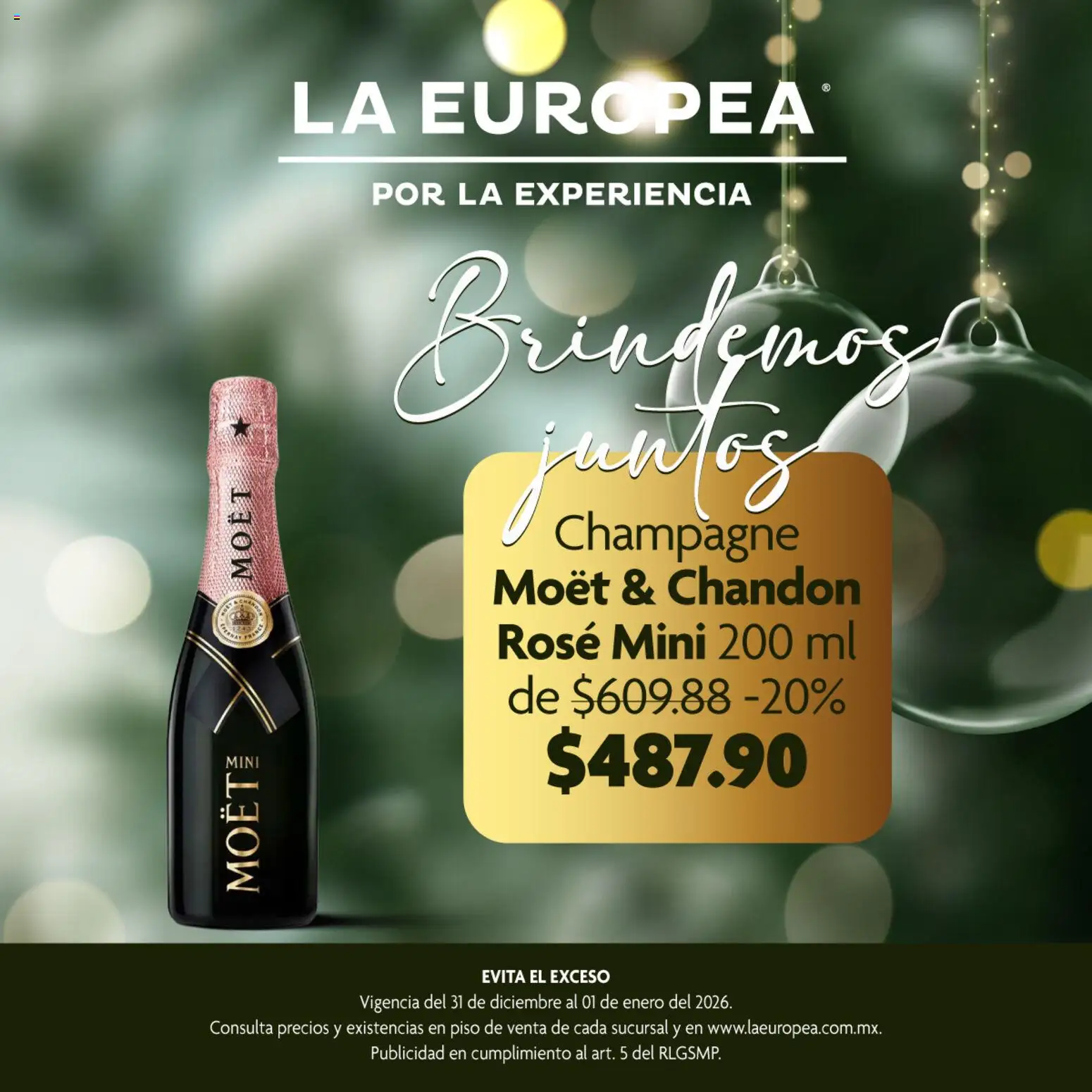 Nuevas ofertas de La Europea válidas en toda la República Mexicana desde el 31.12.2025. ¡Encuentra las mejores ofertas en La Europea catálogo Brindemos juntos! | Página: 3