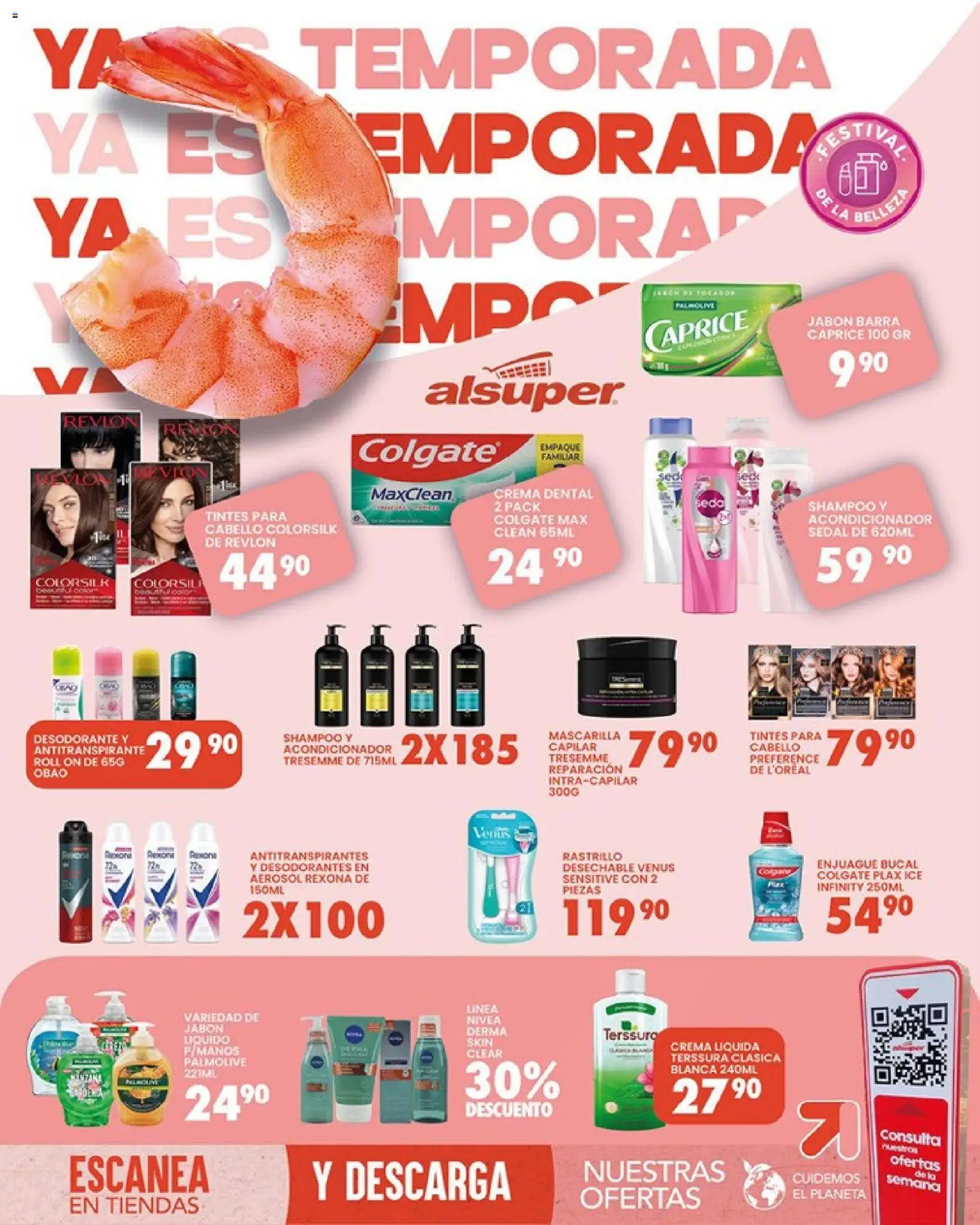 Nuevas ofertas de Alsuper válidas en toda la República Mexicana desde el 10.03.2026. ¡Encuentra las mejores ofertas en Alsuper folleto Saltillo! | Página: 8 | Productos: Antitranspirante, Crema, Rastrillo, Jabón