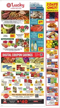 Preview of Lucky Supermarkets weekly ads valid from 18.02.2026