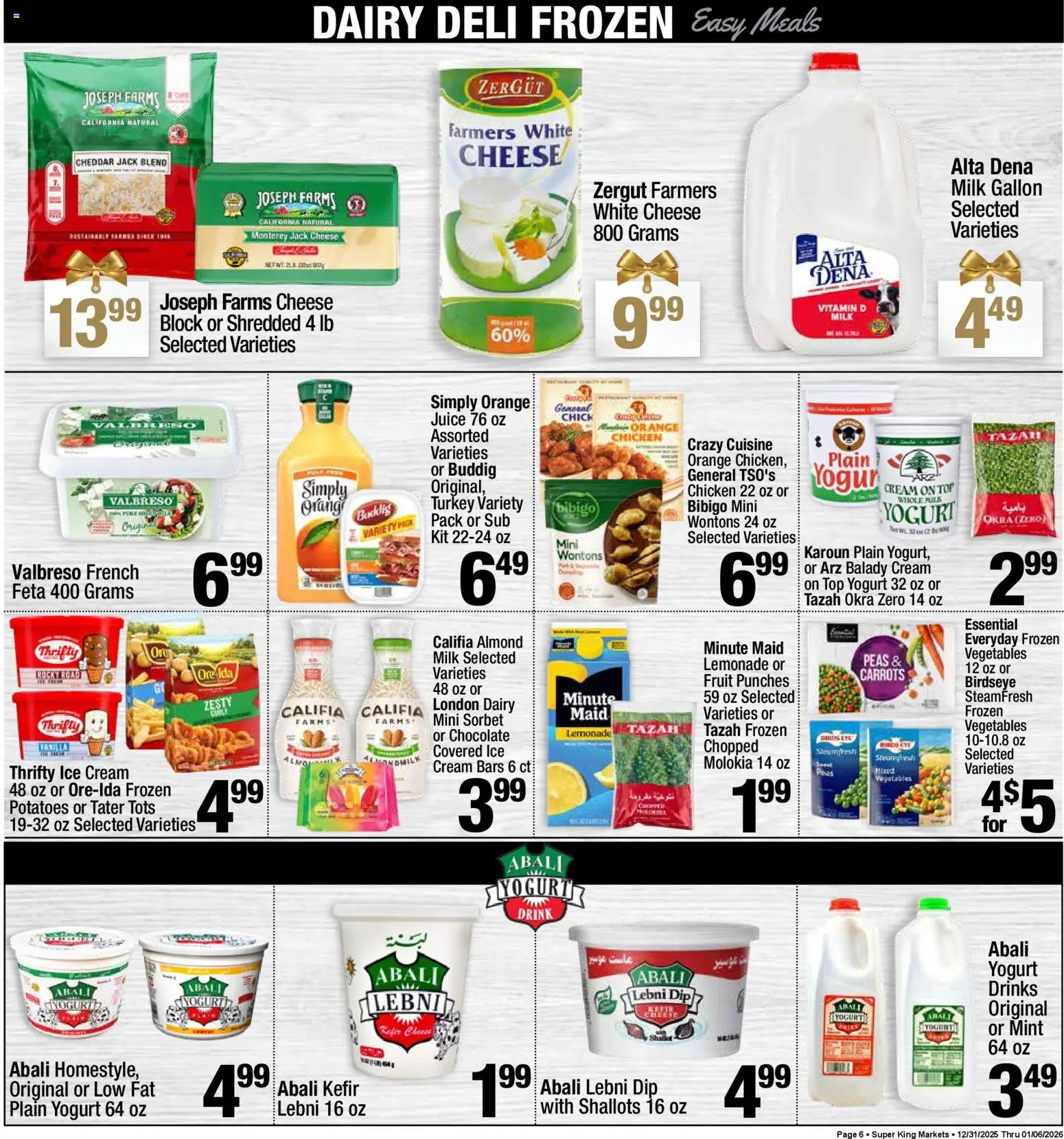 Super King - Weekly Ad - valid from 01.01.2026 | Page: 6 | Products: Vitamin, Cheese, Chocolate, Vegetables