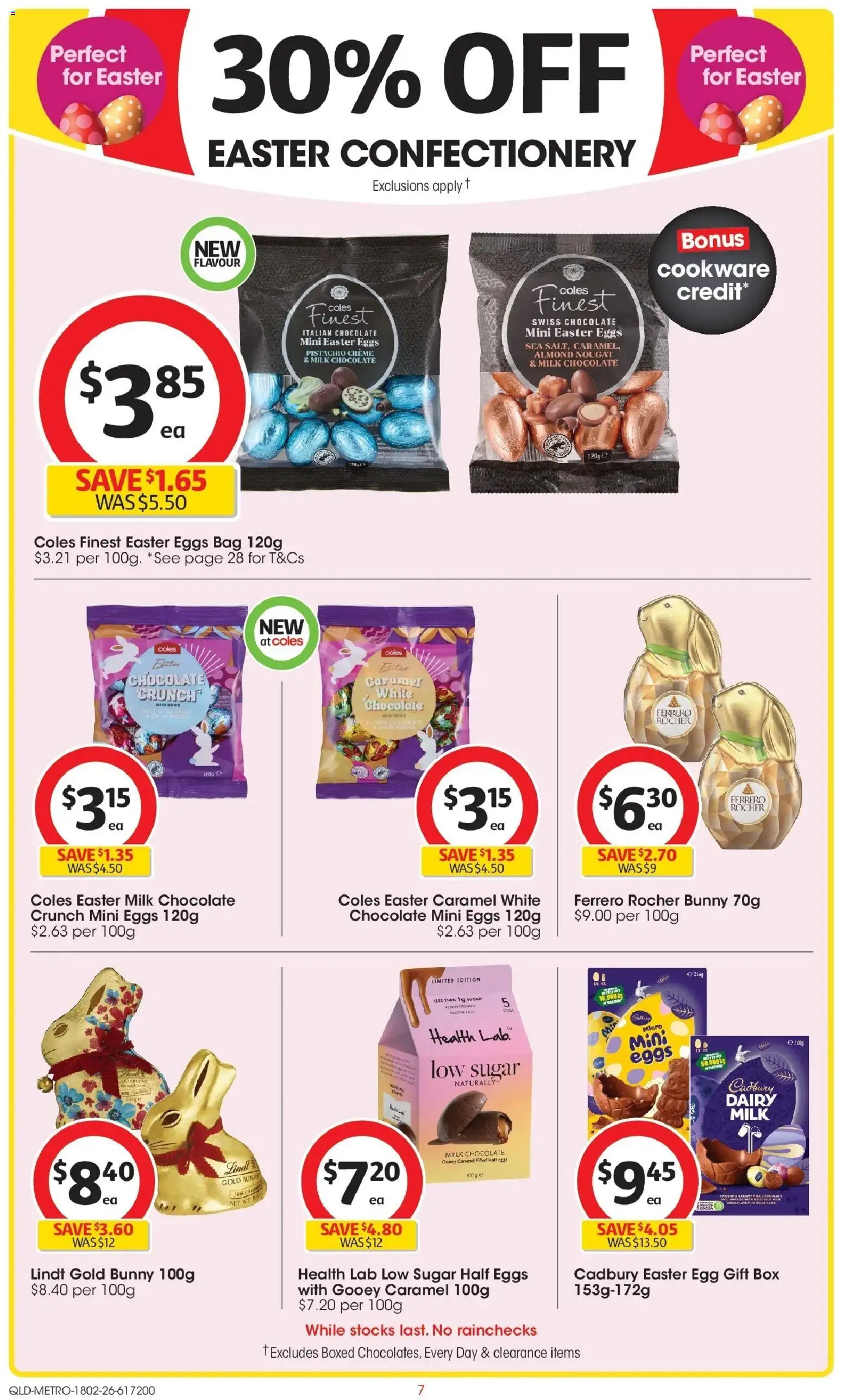 Coles catalogue - valid from 18.02.2026 | Page: 7 | Products: Cocoa, Eggs, Cookware, Bag