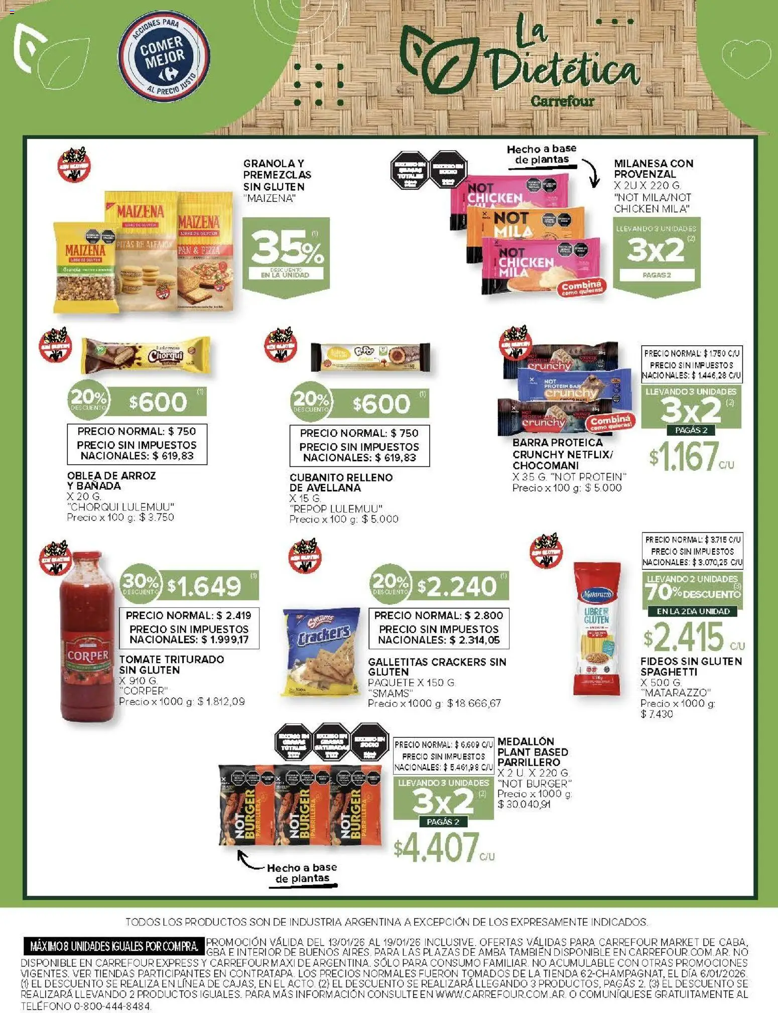 Carrefour ofertas │ válido desde el 13.01.2026 | Página: 51 | Productos: Pan, Pizza, Fideos, Provenzal