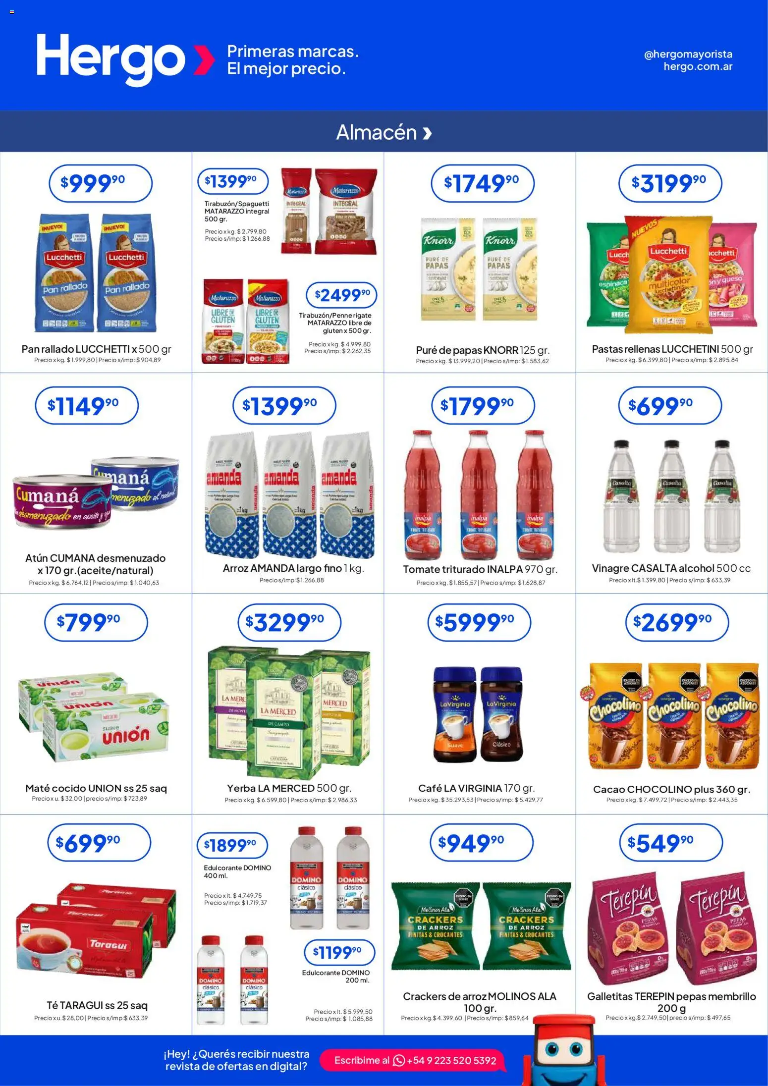 Hergo catálogo │ válido desde el 18.03.2026 | Página: 2 | Productos: Mate, Vinagre, Edulcorante, Cacao