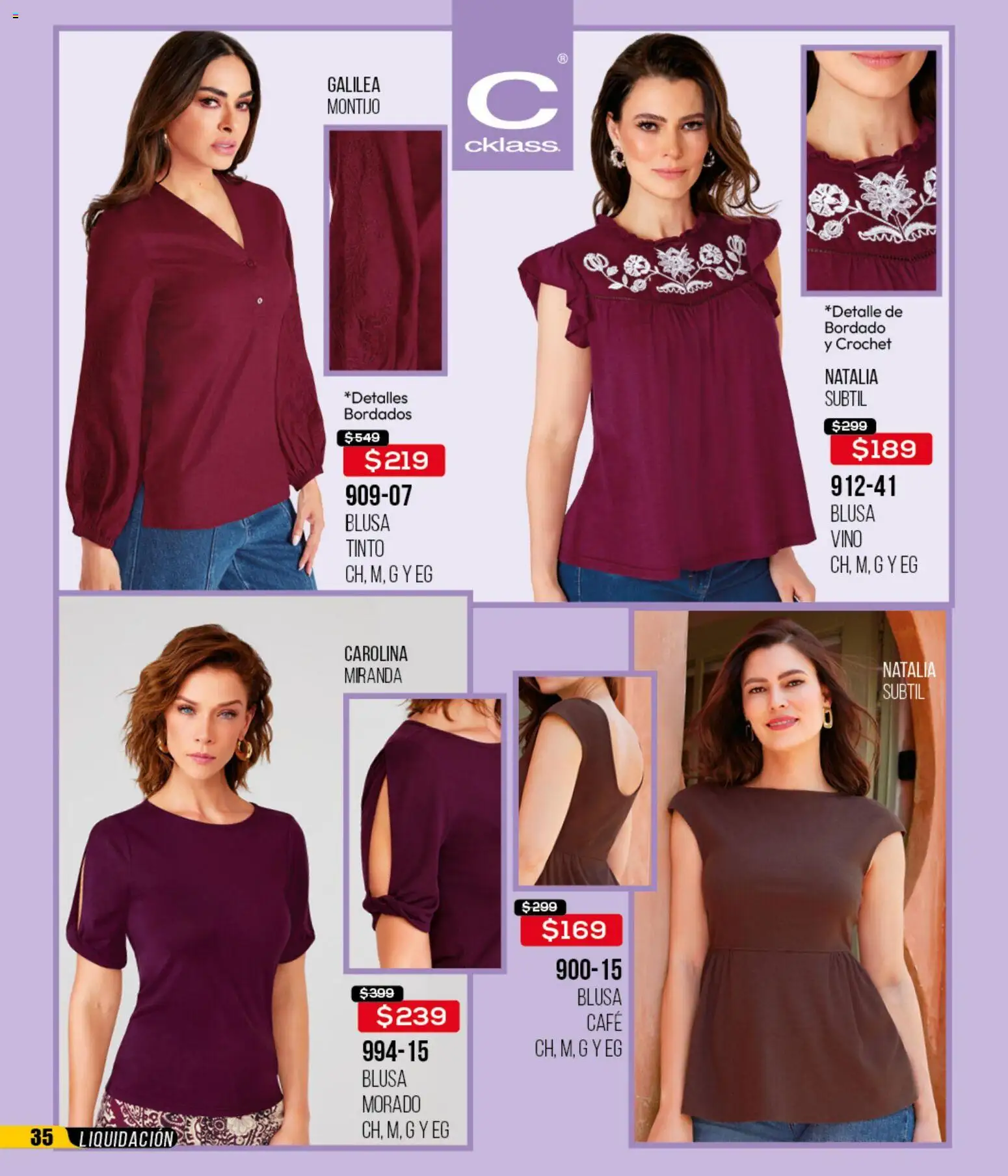 Nuevas ofertas de Cklass válidas en toda la República Mexicana desde el 18.03.2026. ¡Encuentra las mejores ofertas en Cklass catálogo Liquidación total ropa! | Página: 36 | Productos: Blusa, Café, Vino