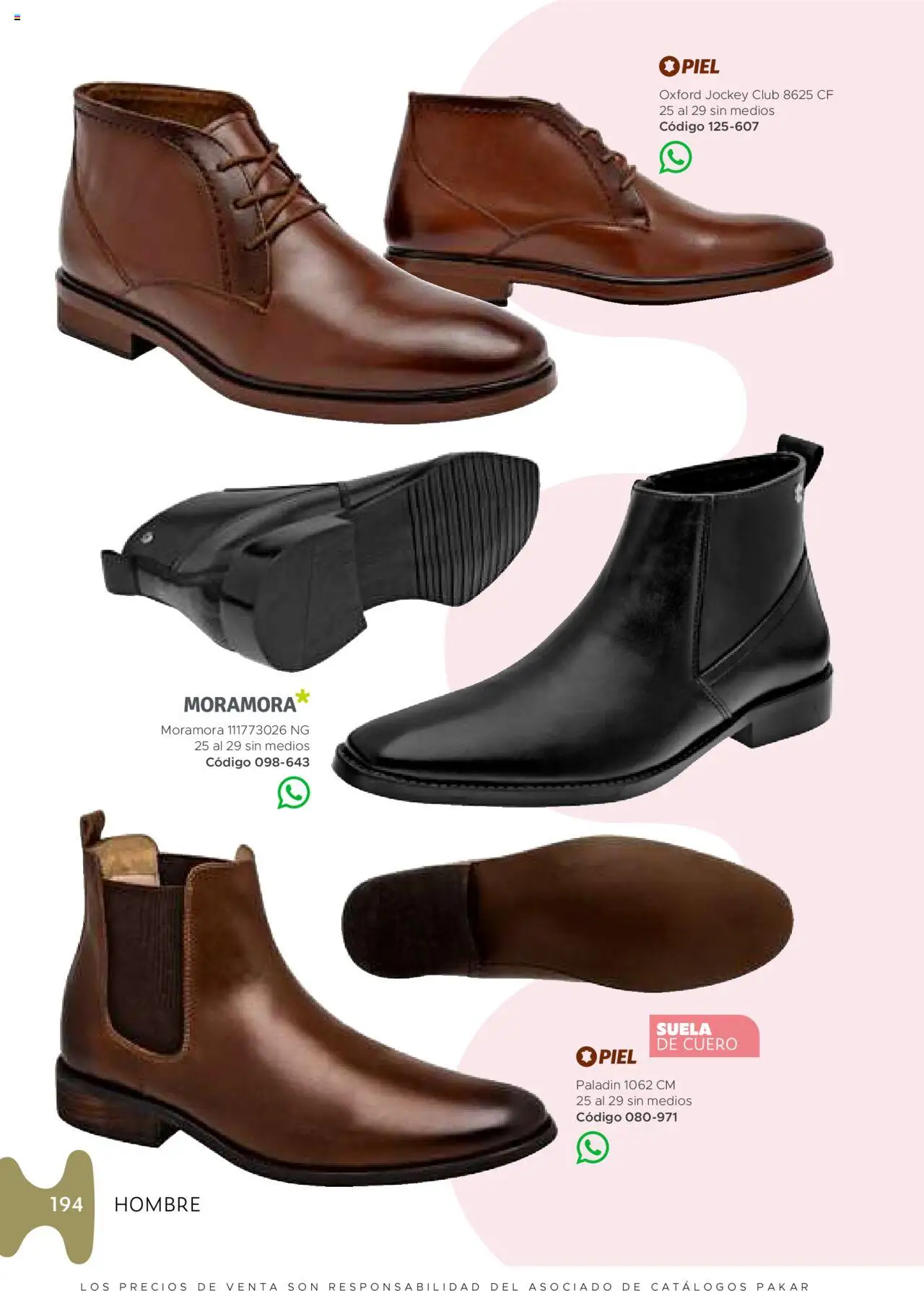 Nuevas ofertas de SC Pakar válidas en toda la República Mexicana desde el 24.07.2025. ¡Encuentra las mejores ofertas en SC Pakar - Catálogo Hombre otoño / invierno! | Página: 194