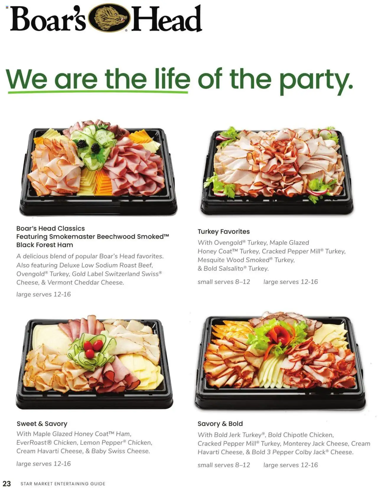 Star Market Entertaining Guide - valid from 01.01.2025 | Page: 24 | Products: Ham, Cream, Pepper, Lemon