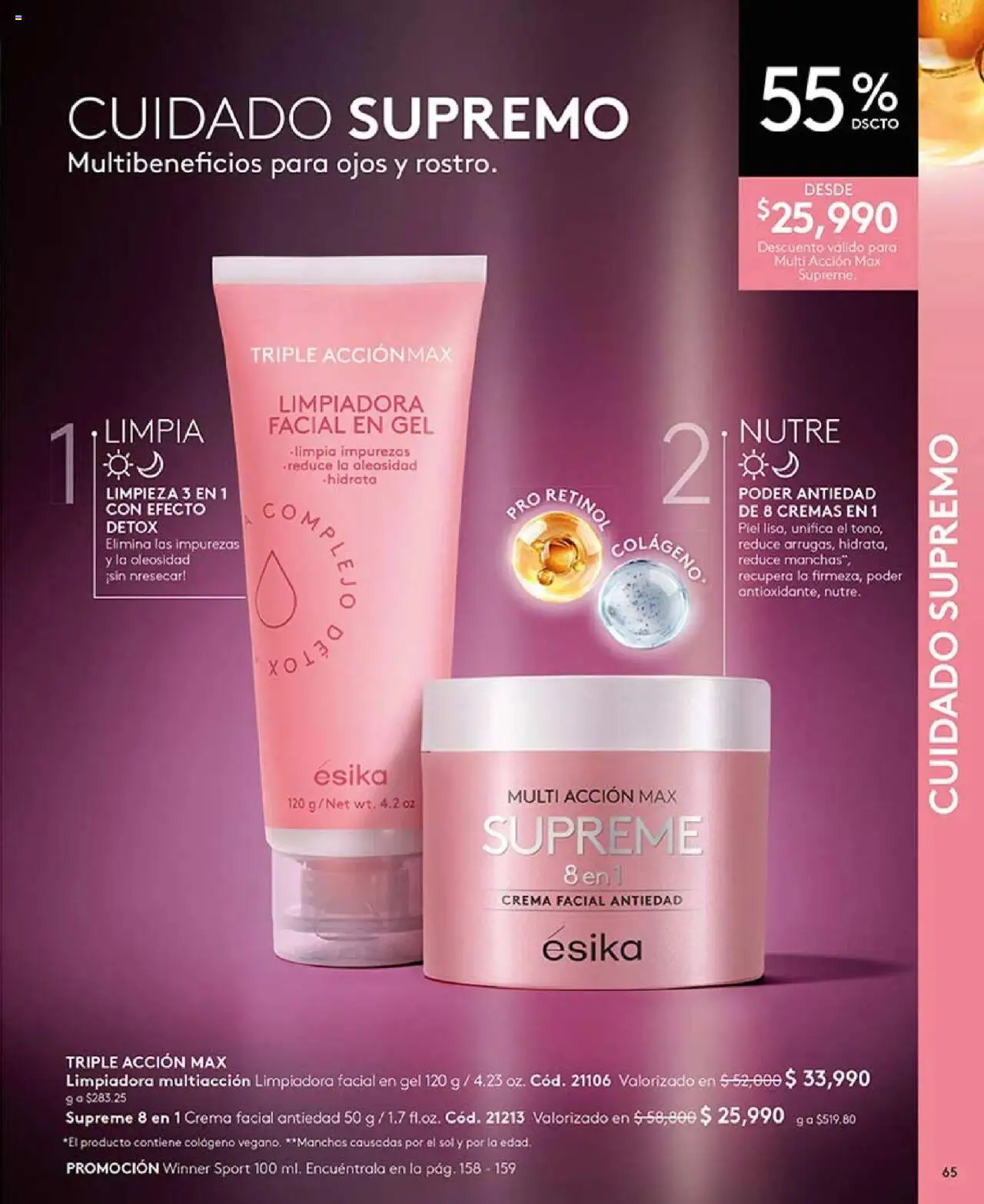 Ésika revista - valida desde el 16.06.2025 | Página: 65 | Productos: Crema