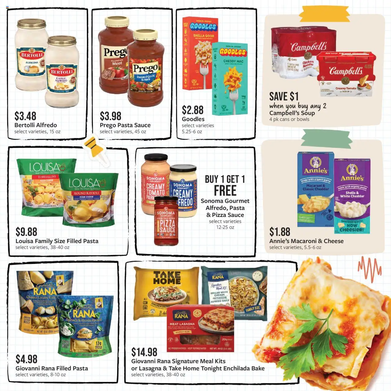 Fareway Weekly Ad - valid from 18.08.2025 | Page: 13 | Products: Cheese, Pizza, Sauce, Garlic