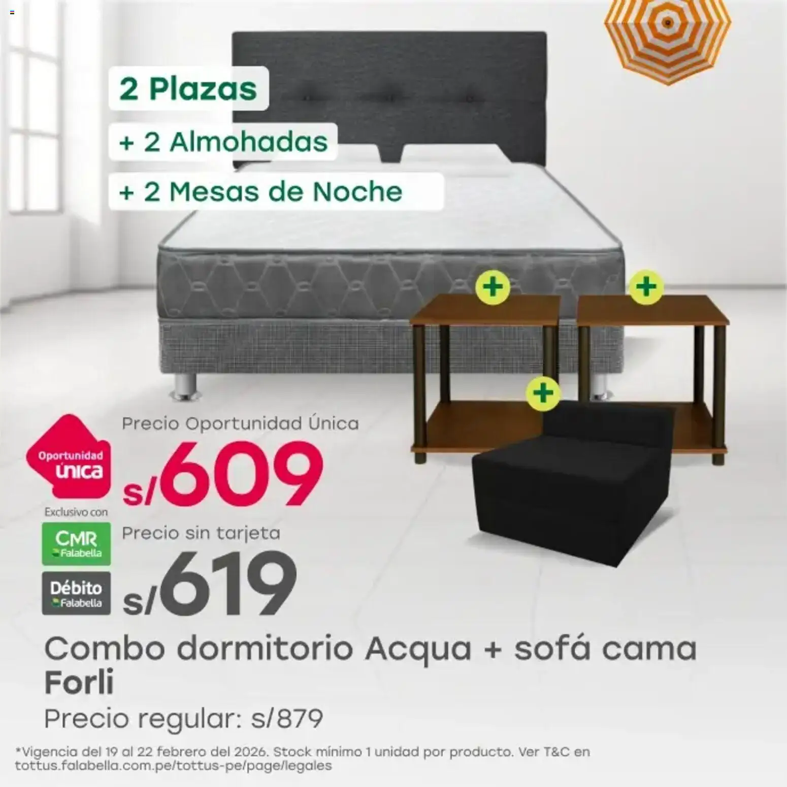 Catálogo Tottus válido desde 19.02.2026 | Página: 4 | Productos: Cama, Sofá