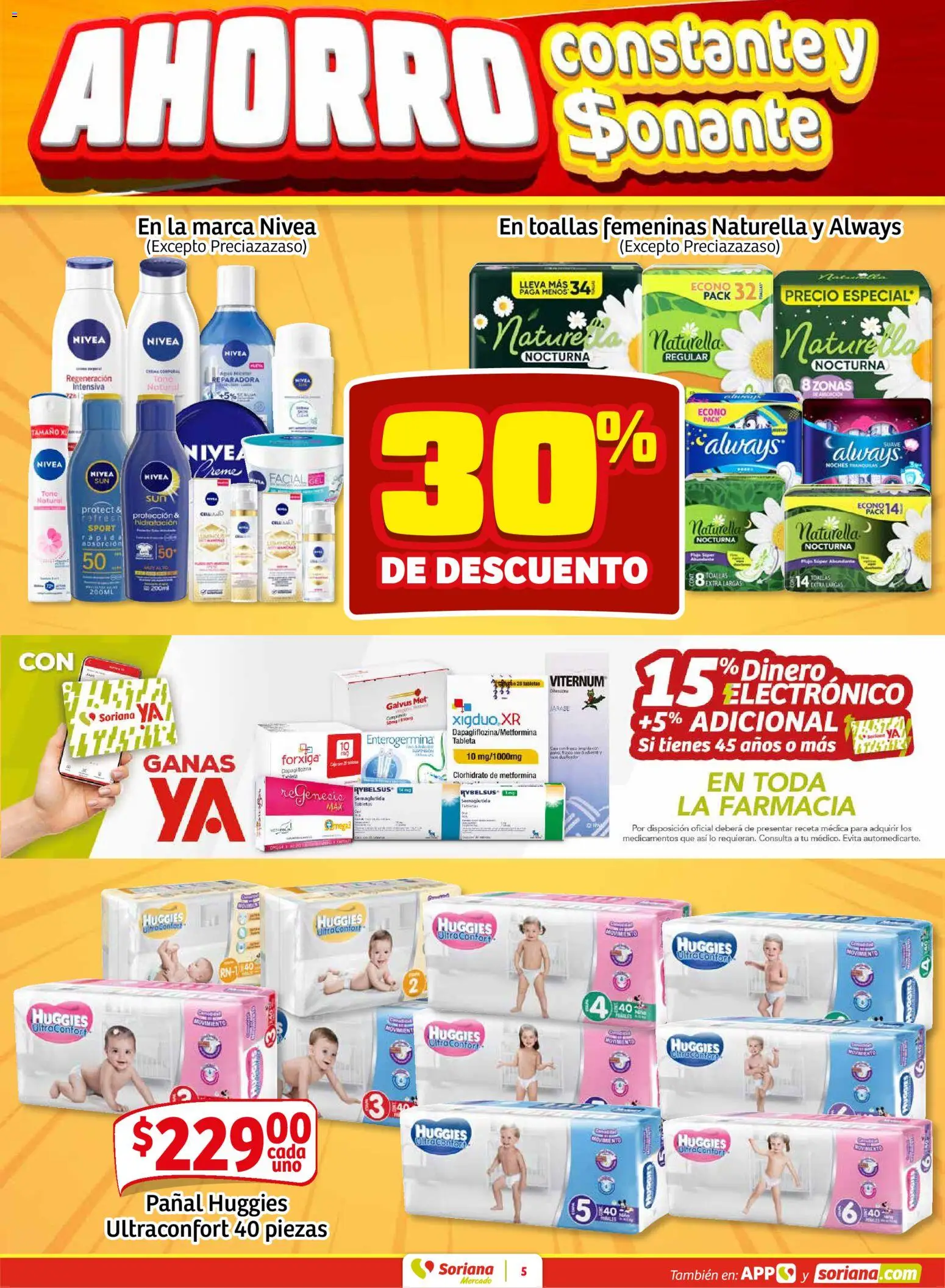 Nuevas ofertas de Soriana válidas en toda la República Mexicana desde el 22.01.2026. ¡Encuentra las mejores ofertas en Soriana - Fin de Semana Mercado: Tamaulipas! | Página: 5