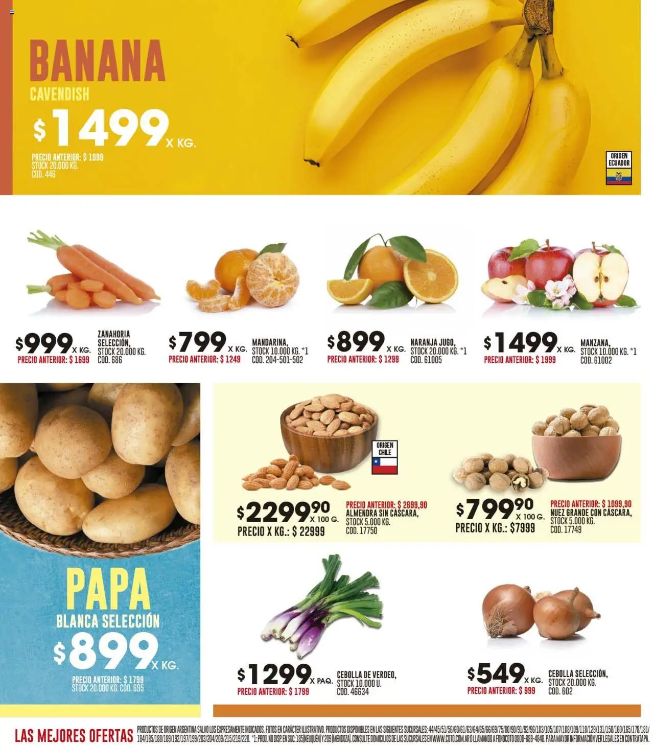 Coto ofertas │ válido desde el 16.06.2025 | Página: 4 | Productos: Banana, Almendra, Jugo, Zanahoria
