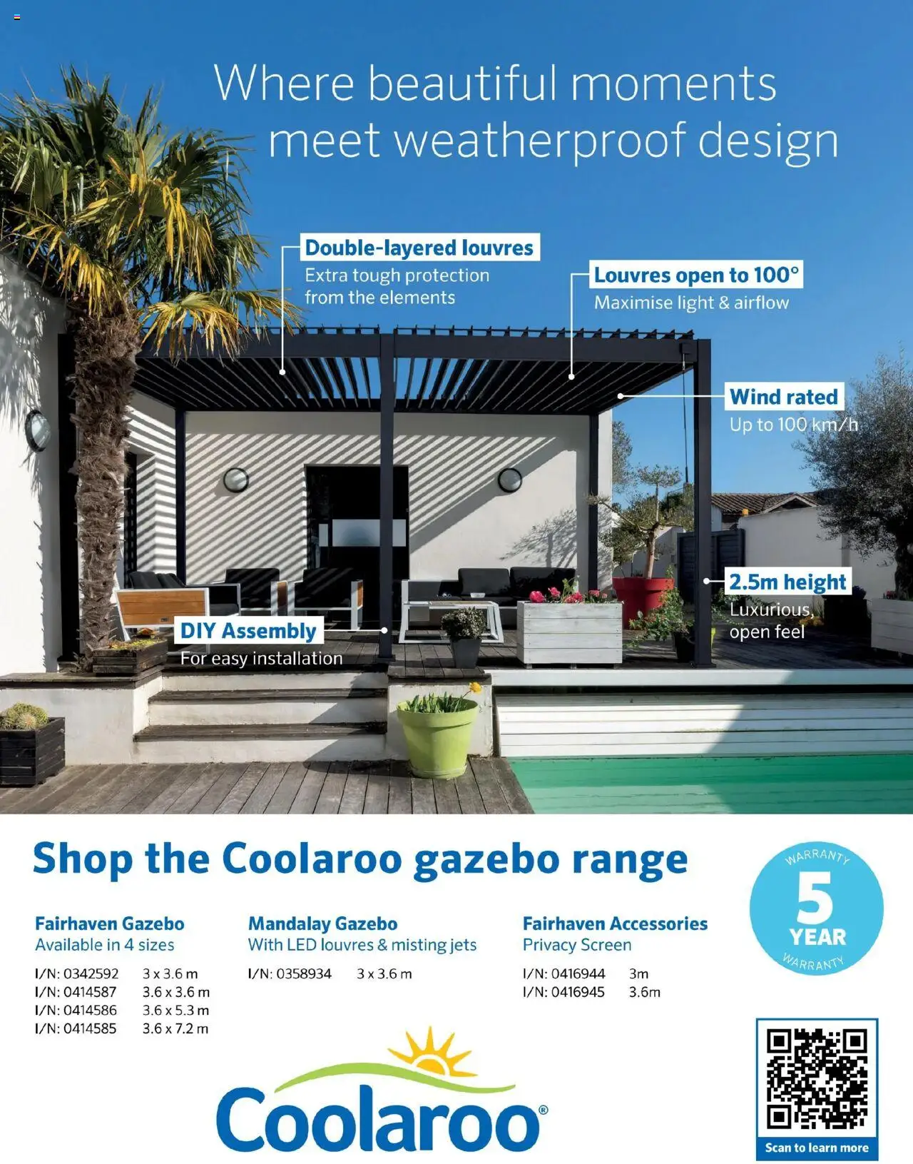 Bunnings Warehouse catalogue - valid from 25.08.2025 | Page: 67 | Products: Light, Gazebo, Accessories, Screen