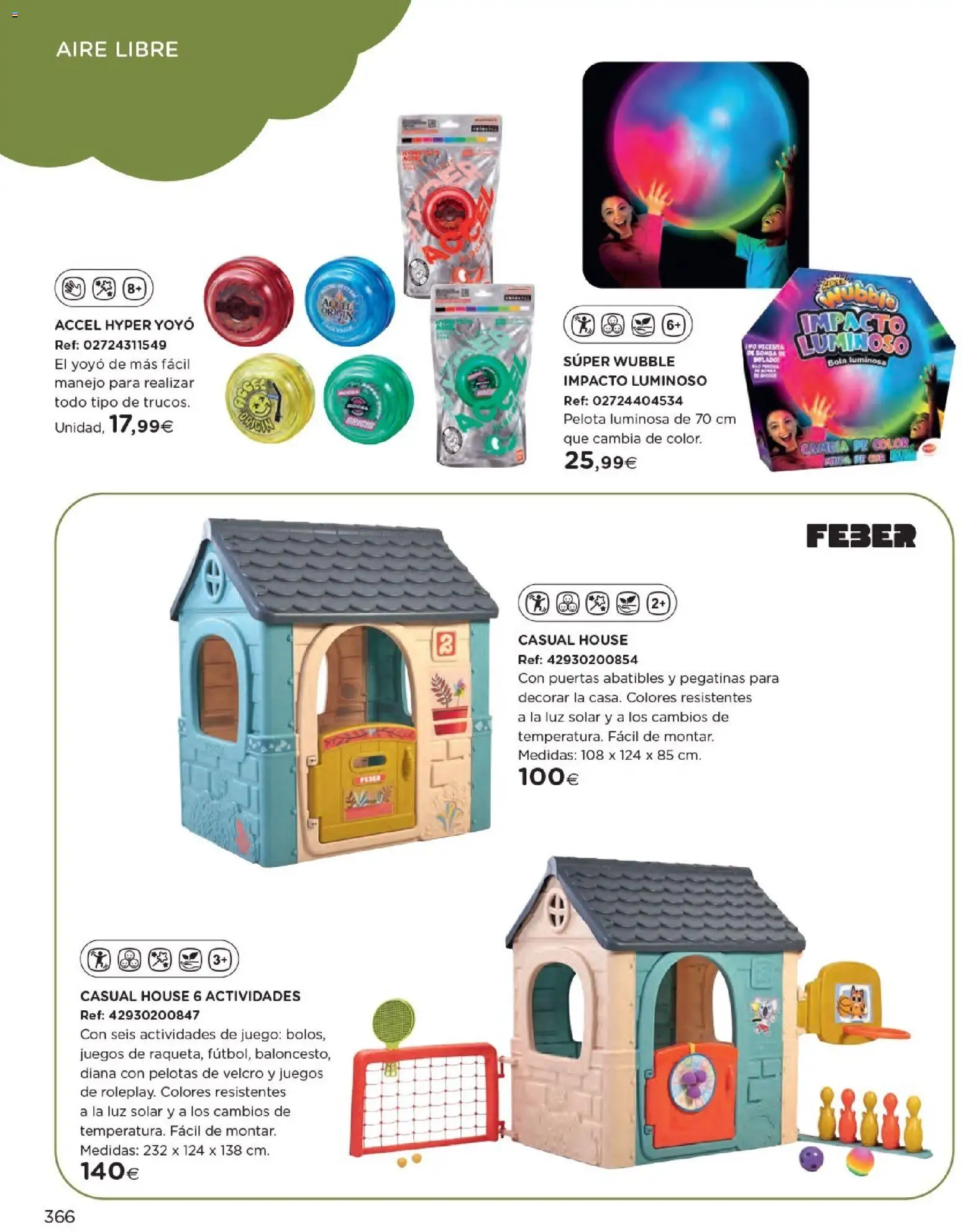 Nuevas ofertas de El Corte Inglés válidas en toda la República Mexicana desde el 27.10.2025. ¡Encuentra las mejores ofertas en El Corte Inglés catálogo Juguetes! | Página: 366 | Productos: Pelota, Juego