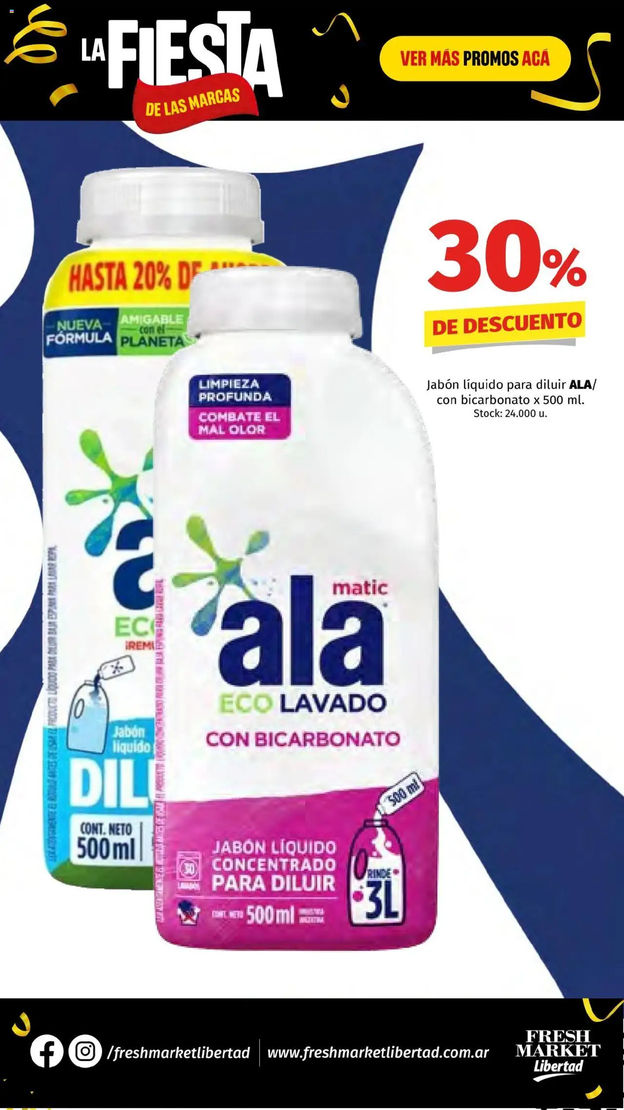 Hipermercado Libertad - La Fiesta  - Fresh │ válido desde el 26.06.2025 | Página: 39 | Productos: Jabón líquido, Jabón
