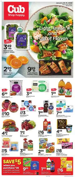 Preview of Cub Foods weekly ads valid from 25.01.2026