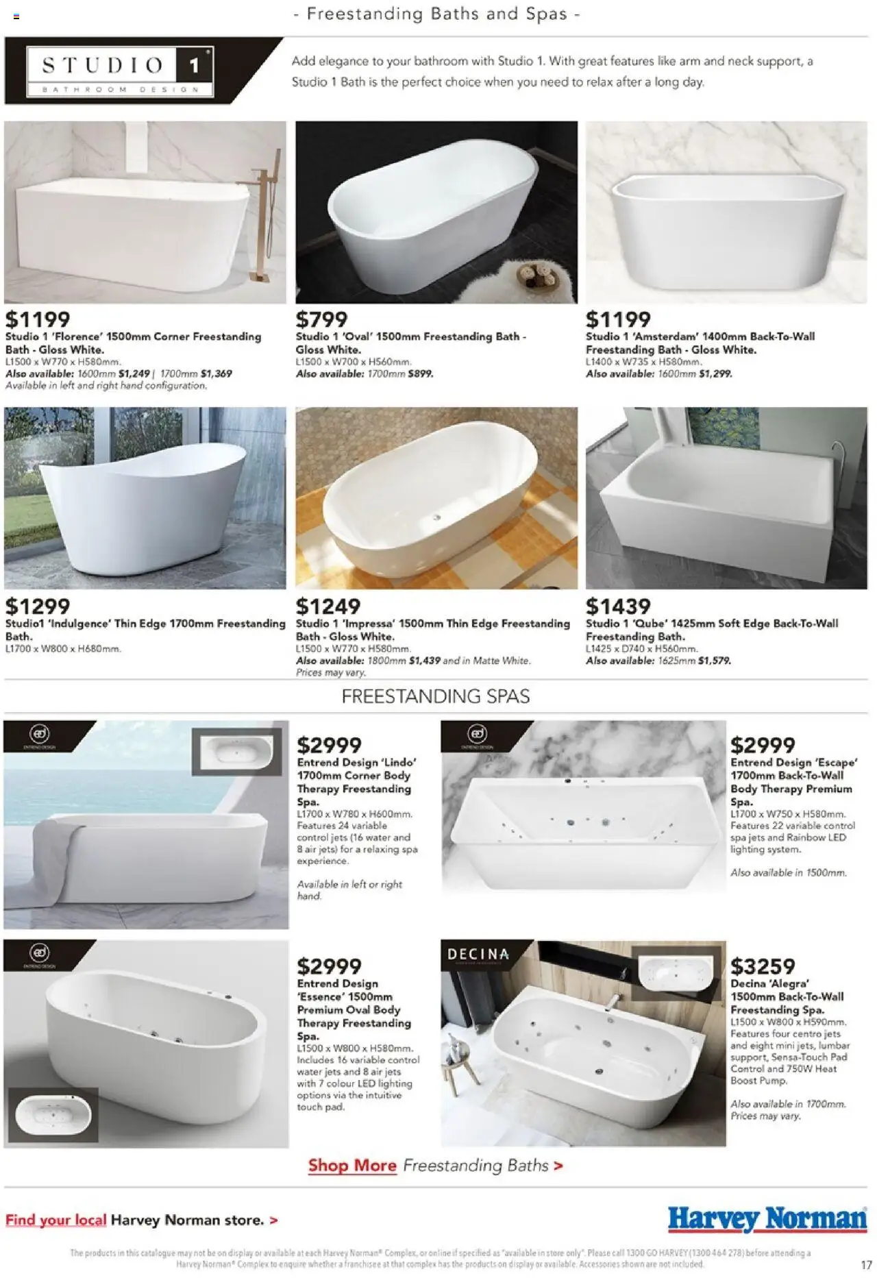 Harvey Norman catalogue - valid from 03.10.2025 | Page: 17 | Products: Bath, Water, Accessories, Bathroom