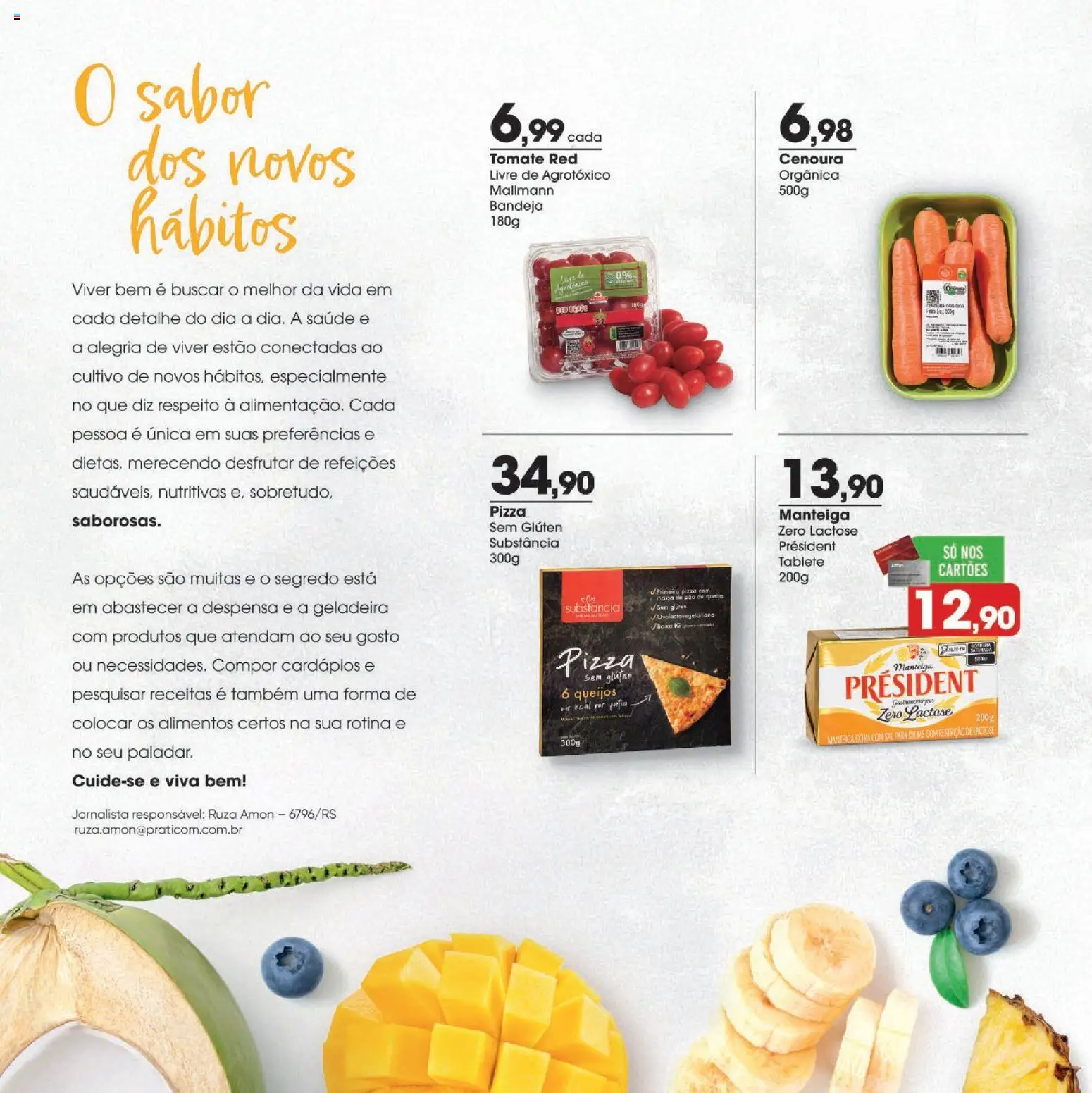 Zaffari Folheto - válido de 06.02.2026 | Página: 2 | Produtos: Geladeira, Manteiga, Pão, Cenoura