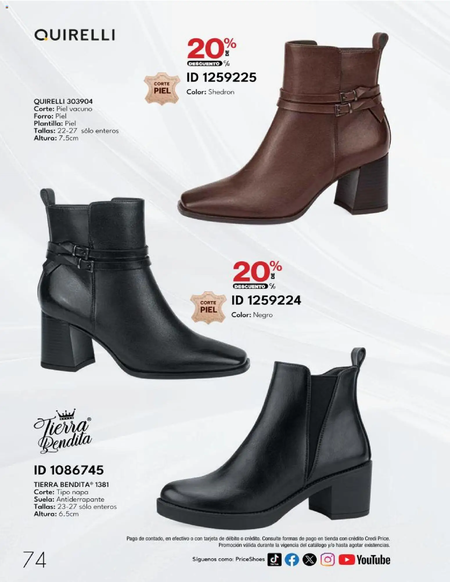 Nuevas ofertas de Price Shoes válidas en toda la República Mexicana desde el 20.03.2026. ¡Encuentra las mejores ofertas en Price Shoes catálogo 10 Pagos Sin Intereses! | Página: 74