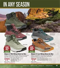 Preview of Cabela's weekly ads valid from 01.11.2025 | Page: 35 | Products: Ginger, Ridge, Hiking Boots, Boots
