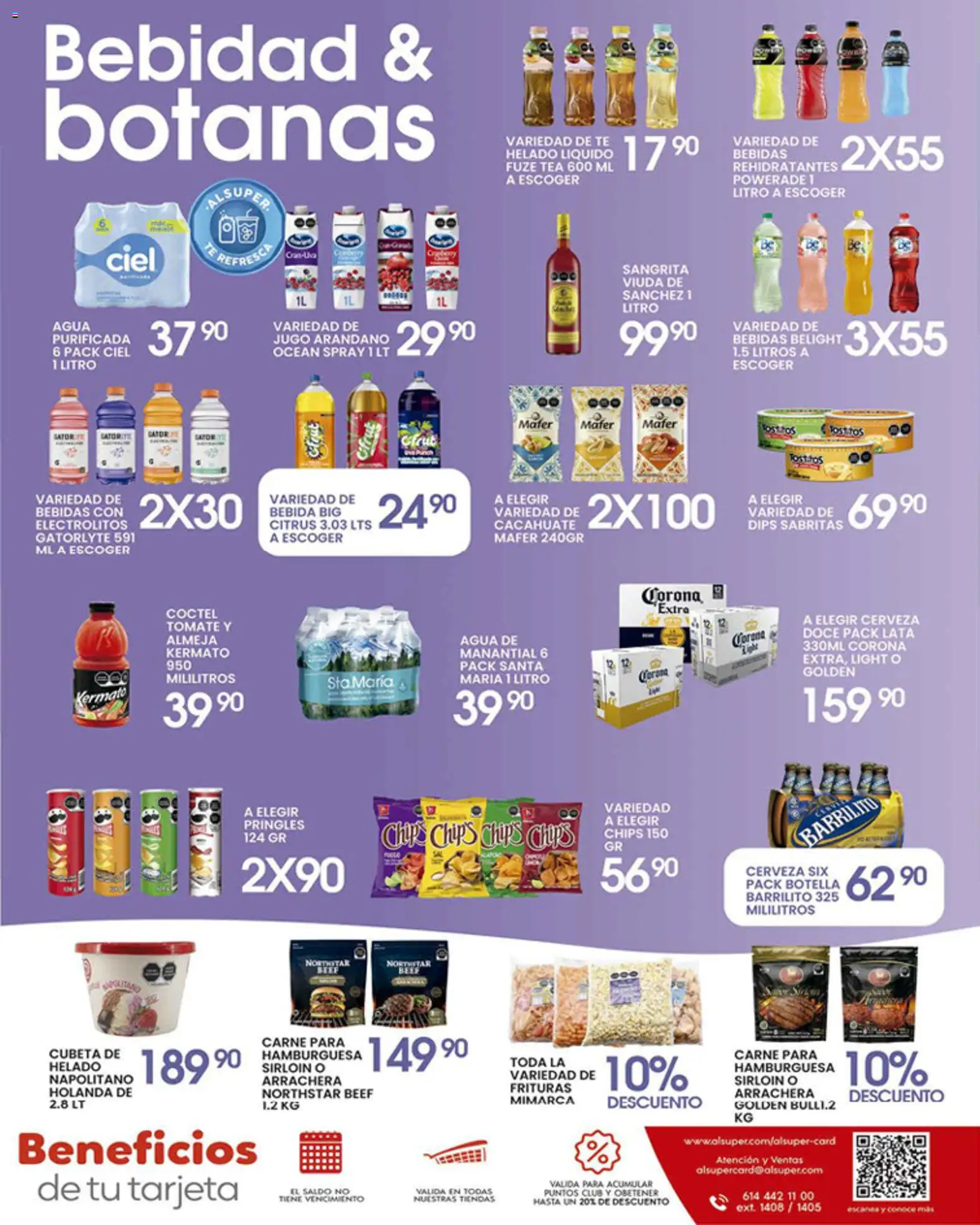Nuevas ofertas de Alsuper válidas en toda la República Mexicana desde el 07.04.2026. ¡Encuentra las mejores ofertas en Alsuper folleto Durango! | Página: 7 | Productos: Jugo, Cerveza, Botella, Té