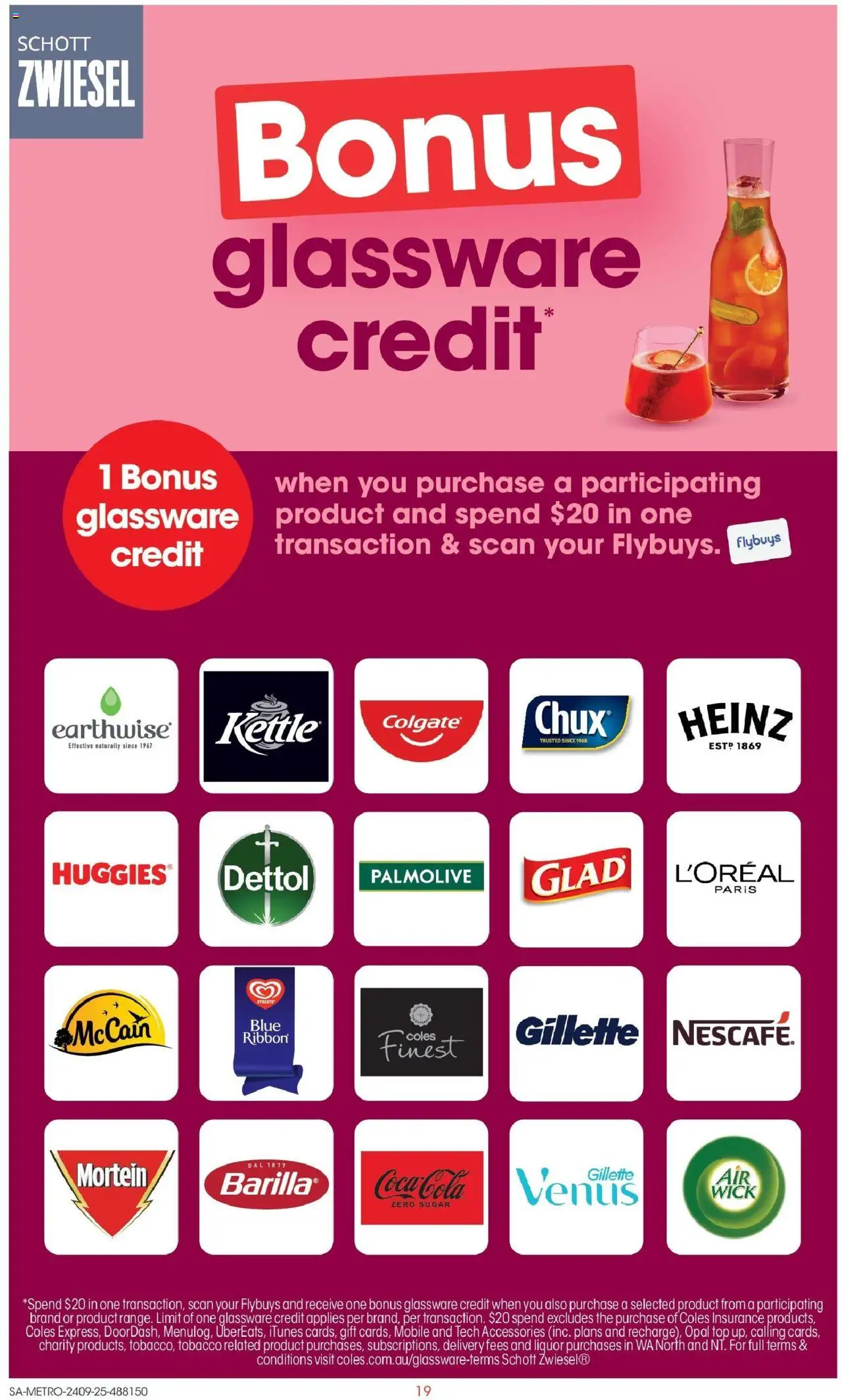 Coles catalogue - valid from 24.09.2025 | Page: 19 | Products: Glassware, Sugar, Kettle, Mobile