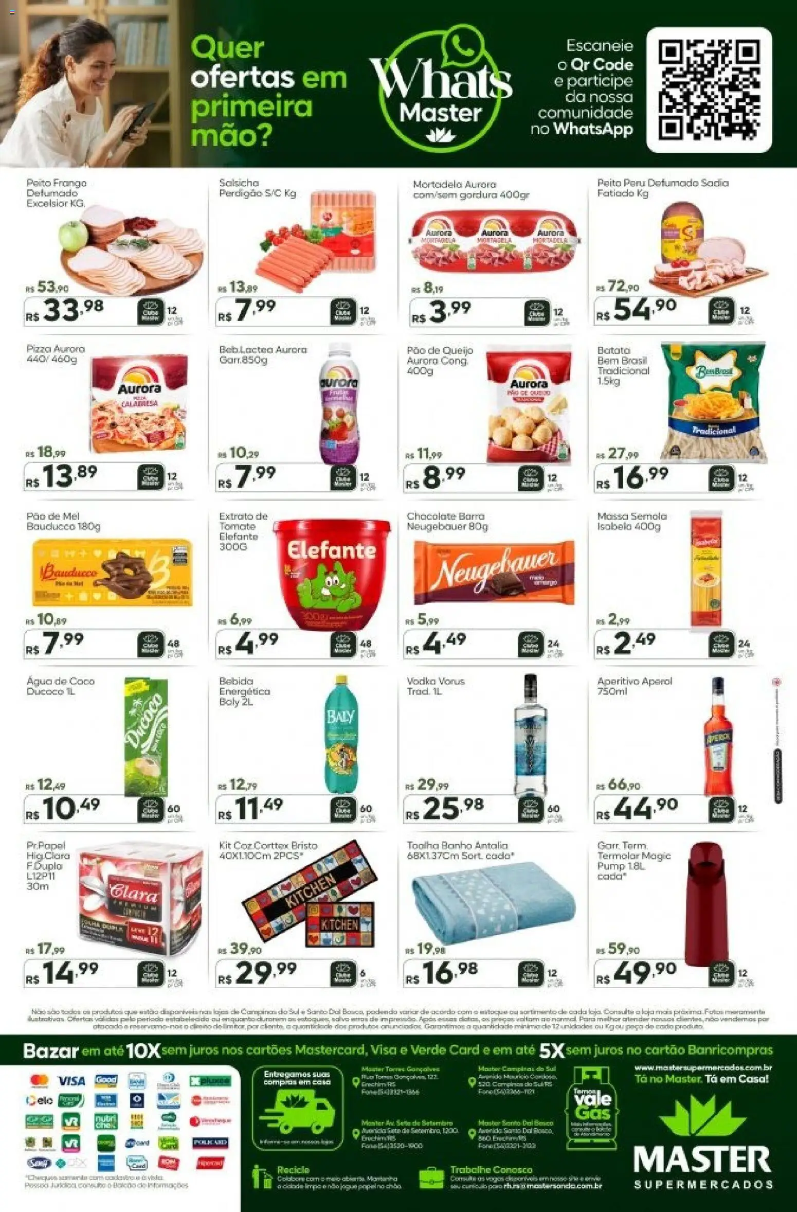 Master Folheto - válido de 27.10.2025 | Página: 2 | Produtos: Neugebauer, Mortadela, Vodka, Pão de queijo