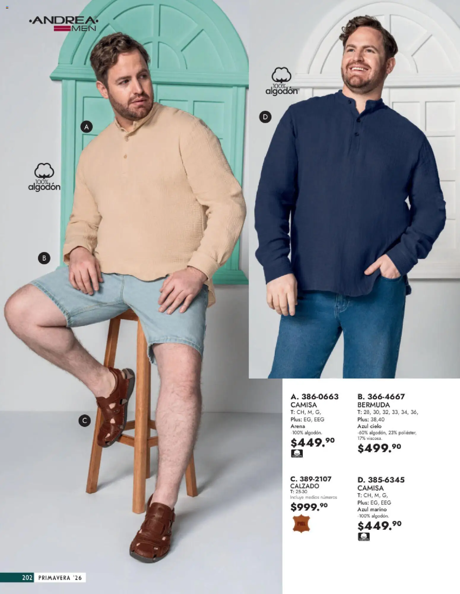 Nuevas ofertas de Andrea válidas en toda la República Mexicana desde el 25.01.2026. ¡Encuentra las mejores ofertas en Andrea catálogo Vestir Caballero ! | Página: 44