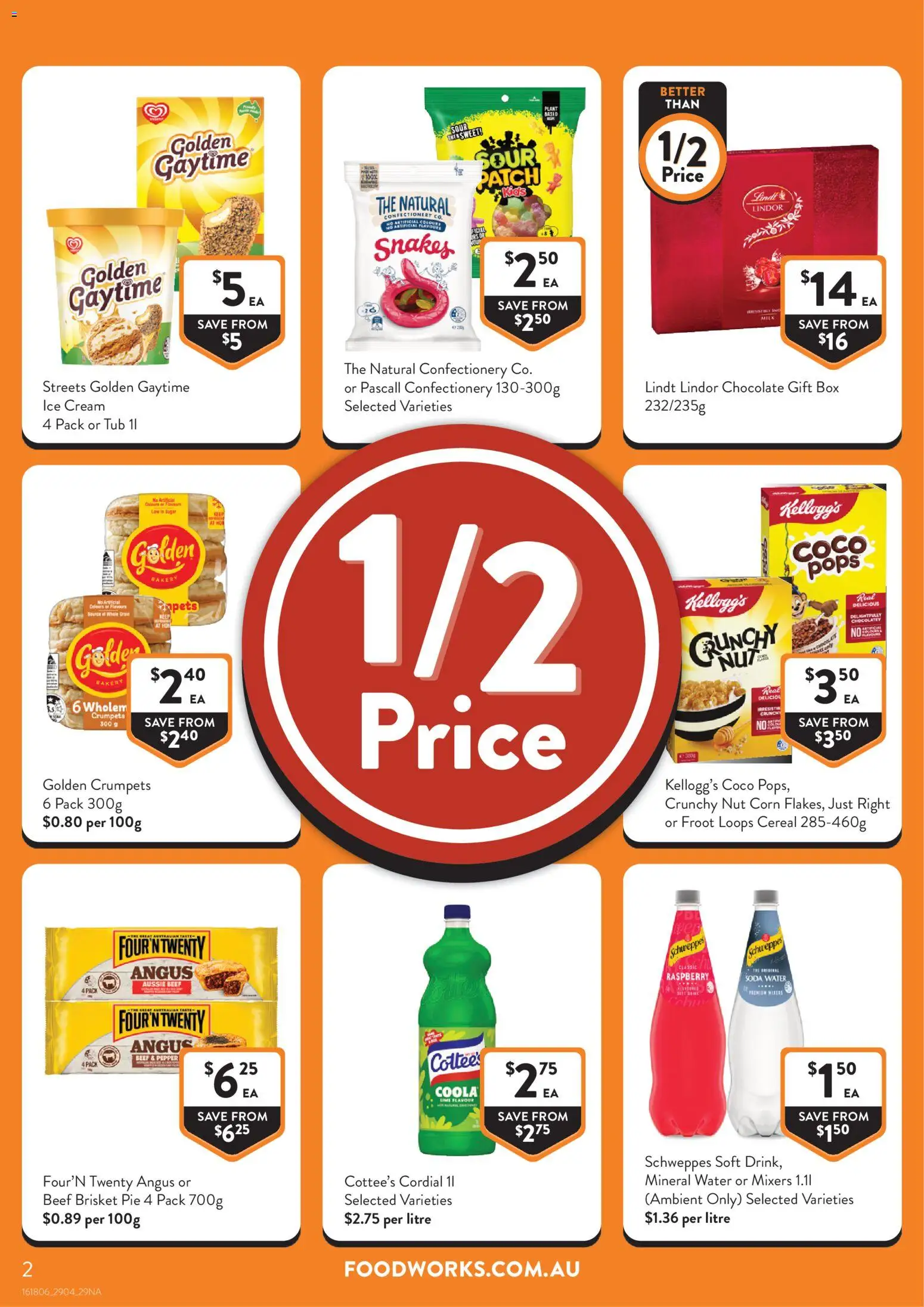 Foodworks catalogue - valid from 29.04.2026 | Page: 2 | Products: Crumpets, Milk, Water, Bakery