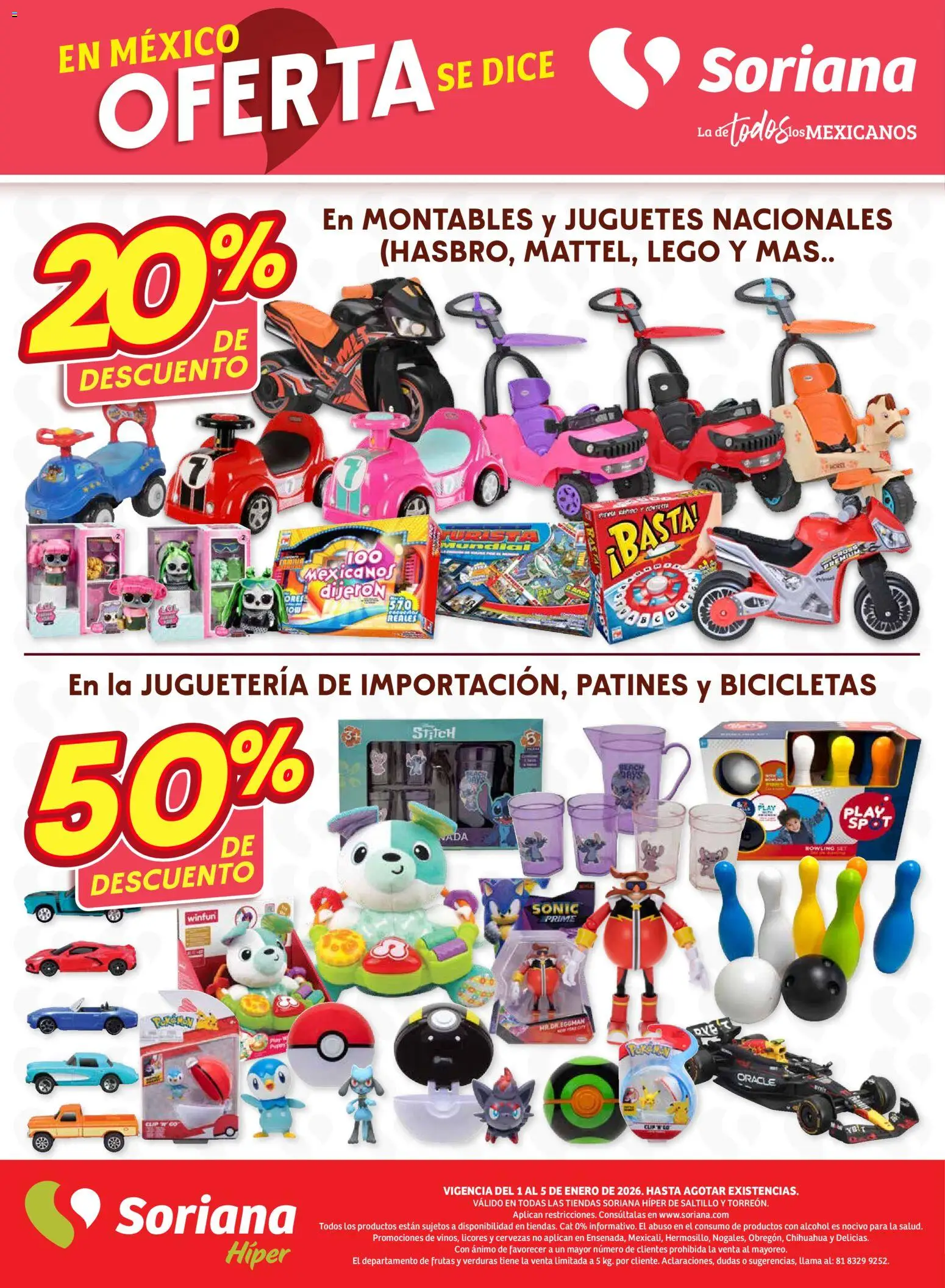 Nuevas ofertas de Soriana válidas en toda la República Mexicana desde el 01.01.2026. ¡Encuentra las mejores ofertas en Soriana - Fin de Semana Híper: Saltillo y Torreón! | Página: 8 | Productos: Té