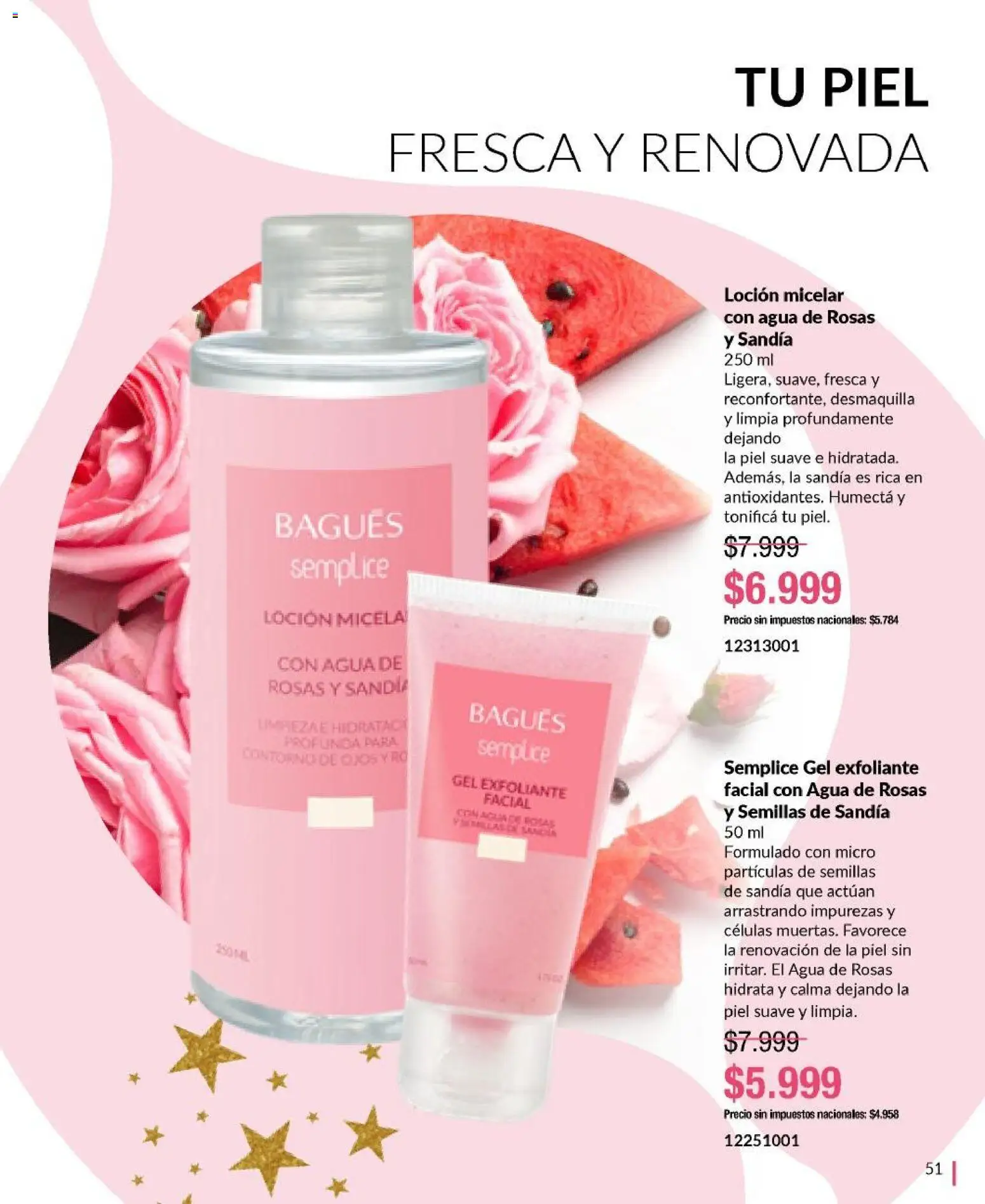 Bagués - Catálogo │ válido desde el 17.11.2025 | Página: 51 | Productos: Contorno de ojos, Exfoliante facial, Loción, Agua