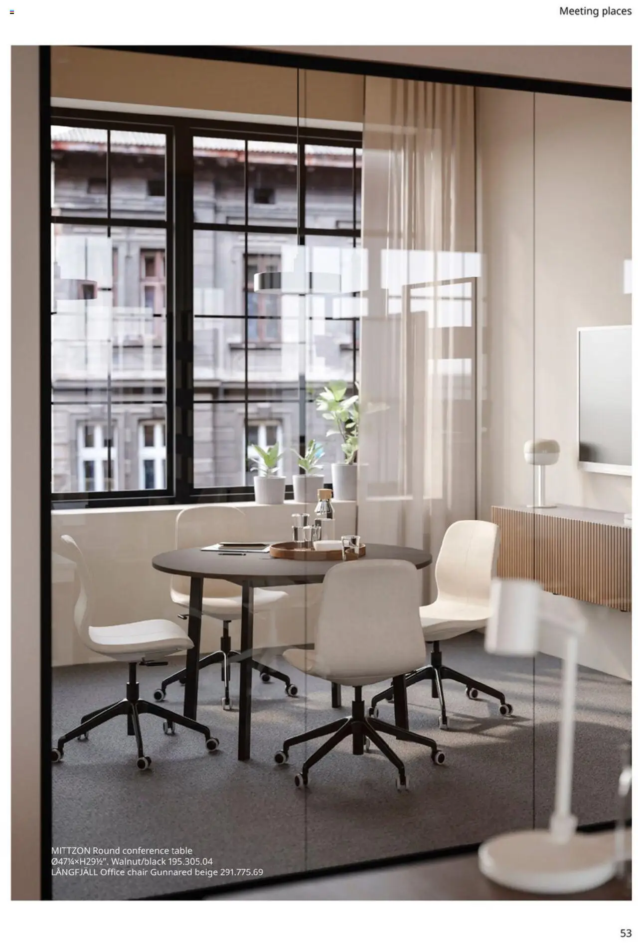 IKEA Office Brochure 2025 - valid from 01.03.2025 | Page: 53 | Products: Conference table, Table, Chair