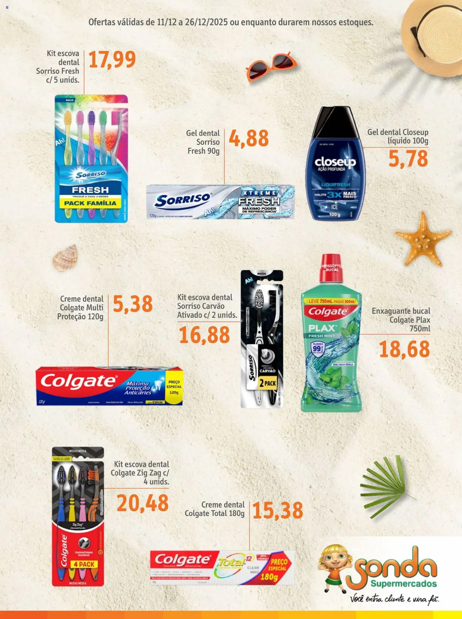 Sonda Folheto - válido de 01.12.2025 | Página: 5 | Produtos: Creme dental colgate total, Escova, Enxaguante bucal, Creme