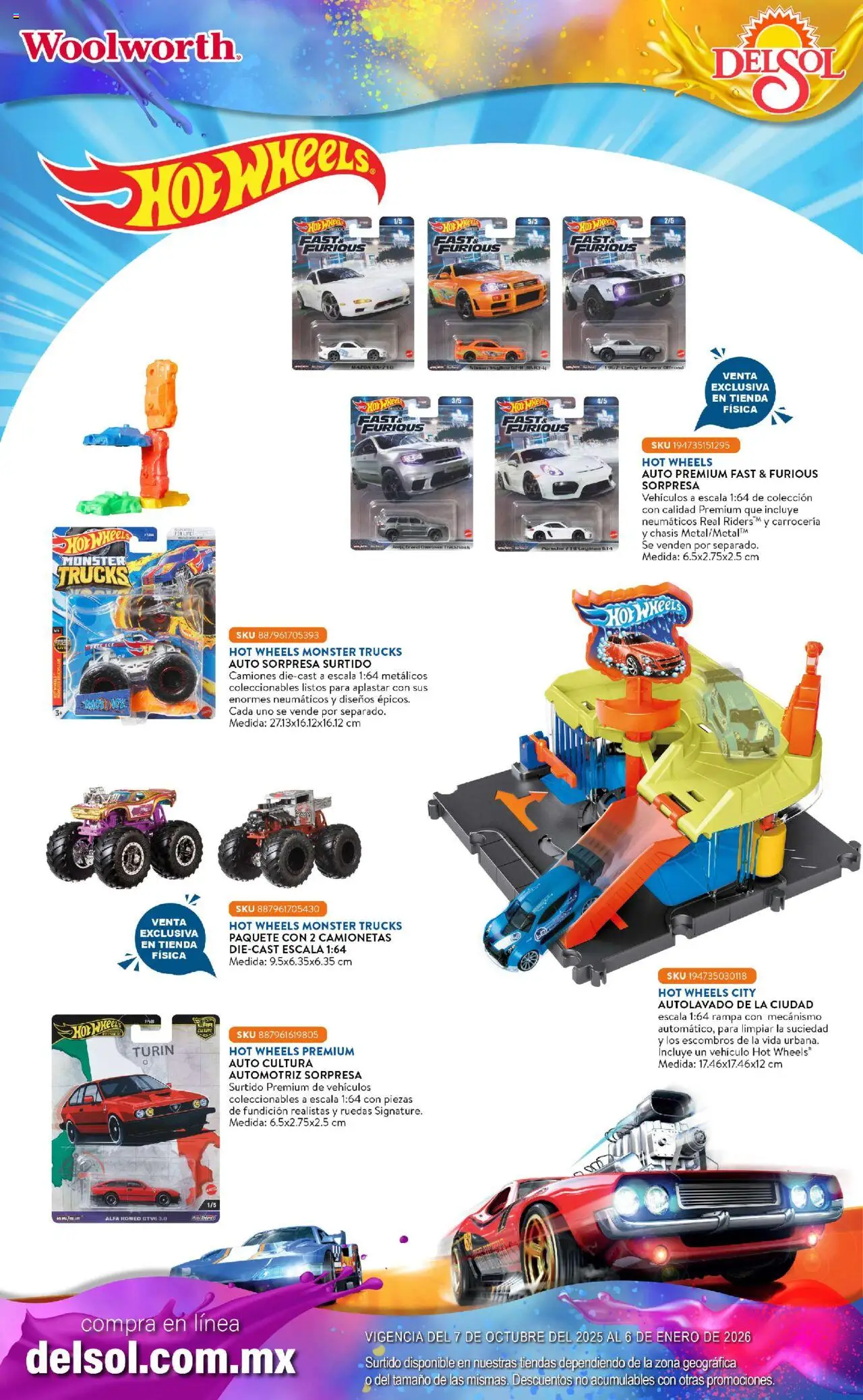 Nuevas ofertas de Del Sol y Woolworth válidas en toda la República Mexicana desde el 07.10.2025. ¡Encuentra las mejores ofertas en Del Sol y Woolworth - Catálogo Castillo Del Juguete! | Página: 171 | Productos: Neumáticos
