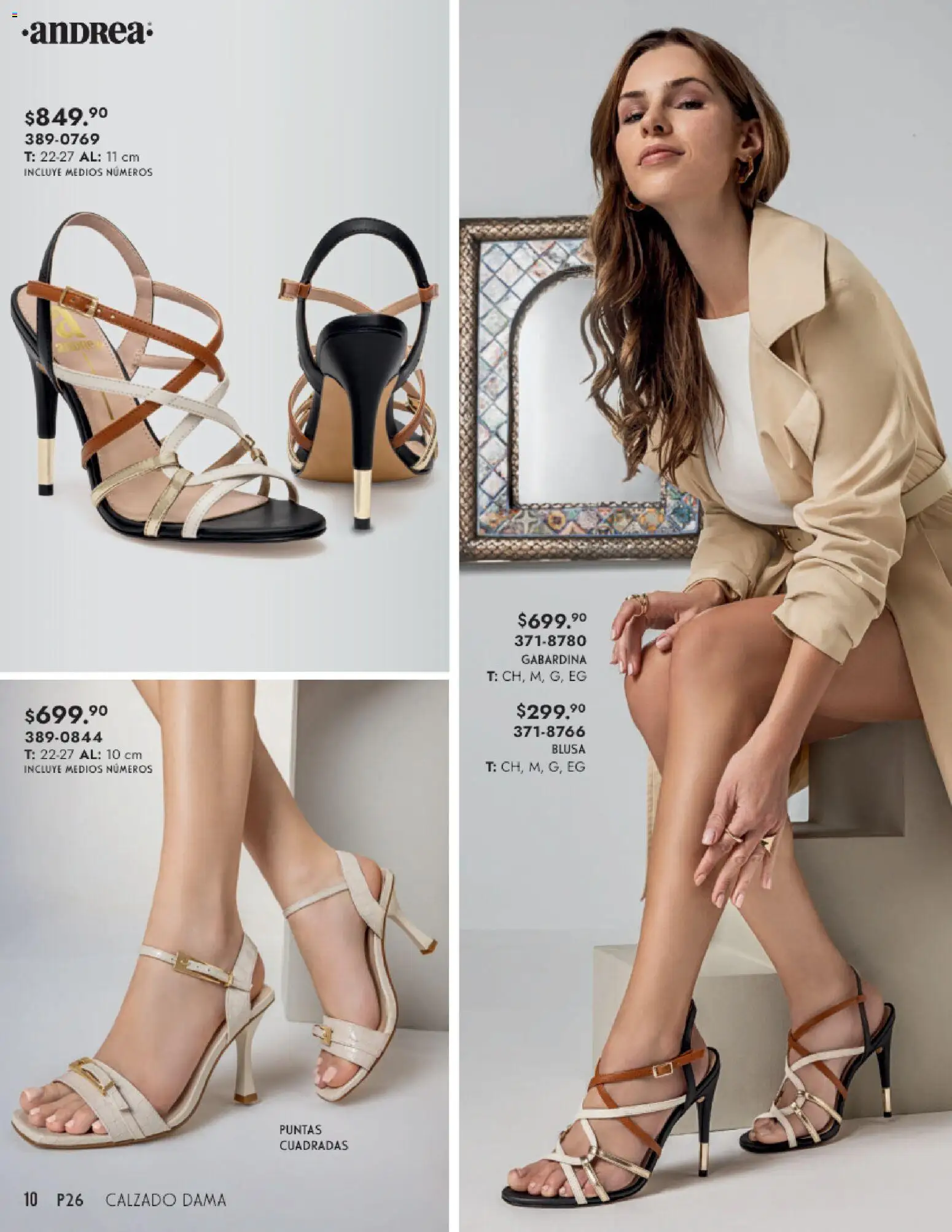 Nuevas ofertas de Andrea válidas en toda la República Mexicana desde el 25.01.2026. ¡Encuentra las mejores ofertas en Andrea catálogo Calzado Dama! | Página: 10 | Productos: Blusa