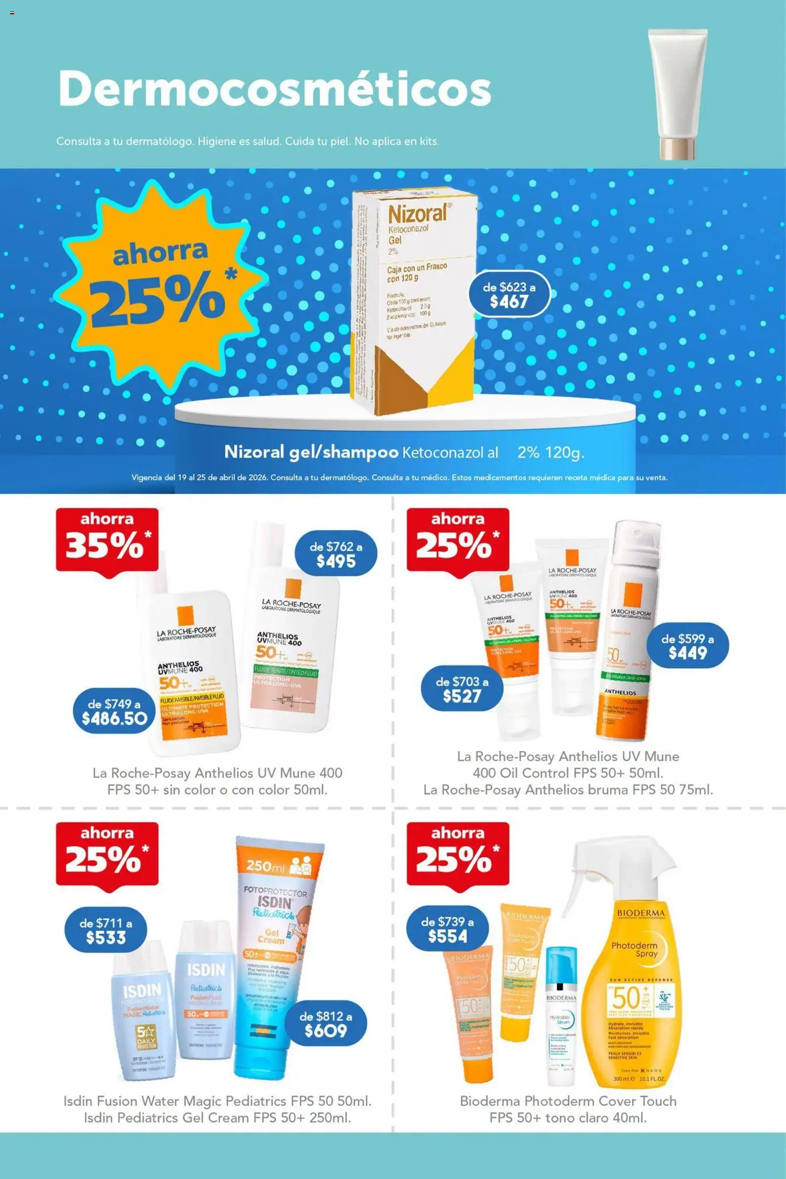 Nuevas ofertas de Farmacia San Pablo válidas en toda la República Mexicana desde el 19.04.2026. ¡Encuentra las mejores ofertas en Farmacia San Pablo catálogo! | Página: 9 | Productos: Frasco, Bruma, Caja
