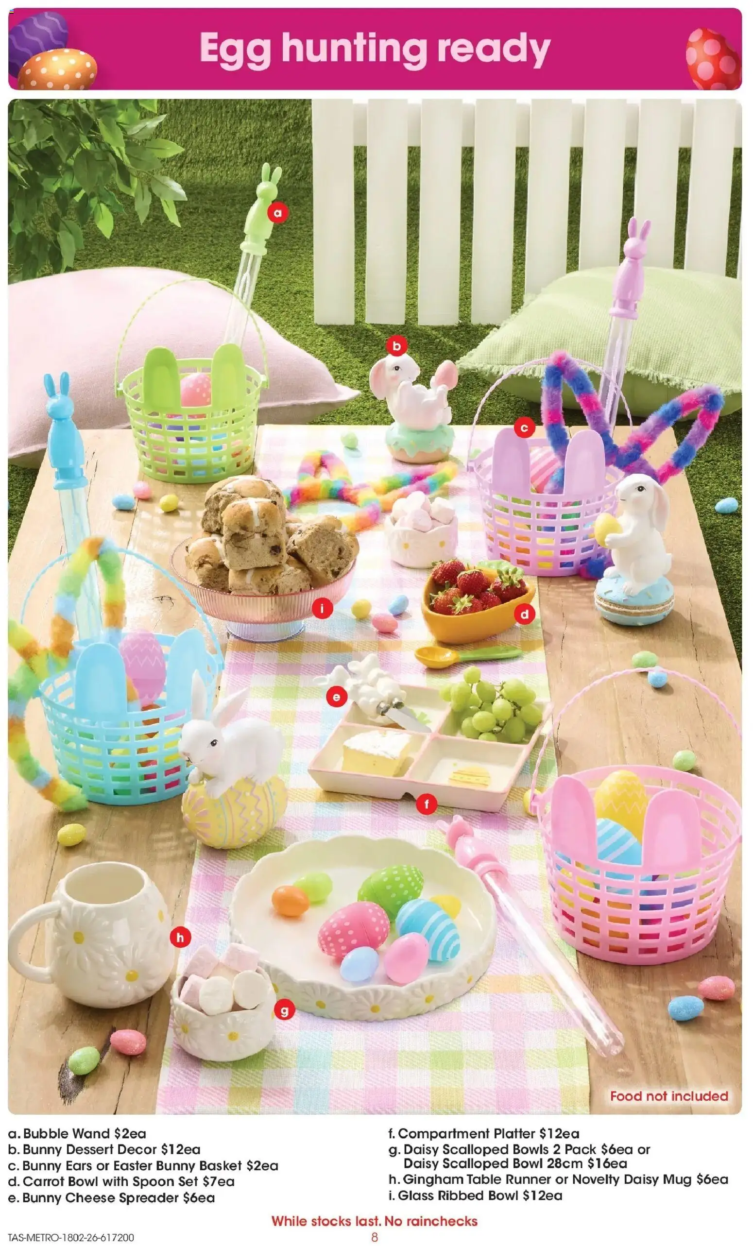 Coles catalogue - valid from 18.02.2026 | Page: 8 | Products: Basket, Cheese, Novelty, Table runner