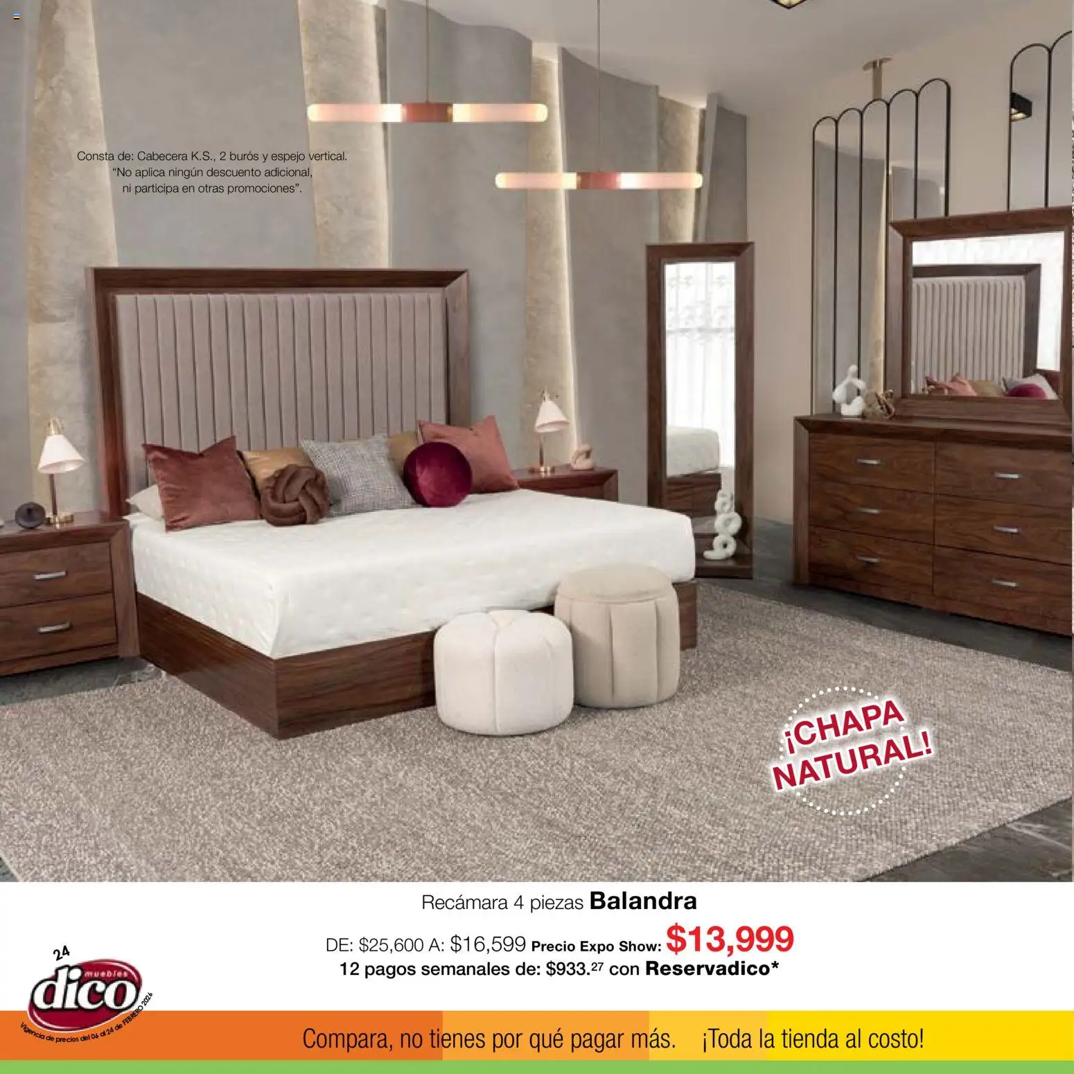 Nuevas ofertas de Muebles Dico válidas en toda la República Mexicana desde el 06.02.2026. ¡Encuentra las mejores ofertas en Muebles Dico catálogo Expo Show! | Página: 24