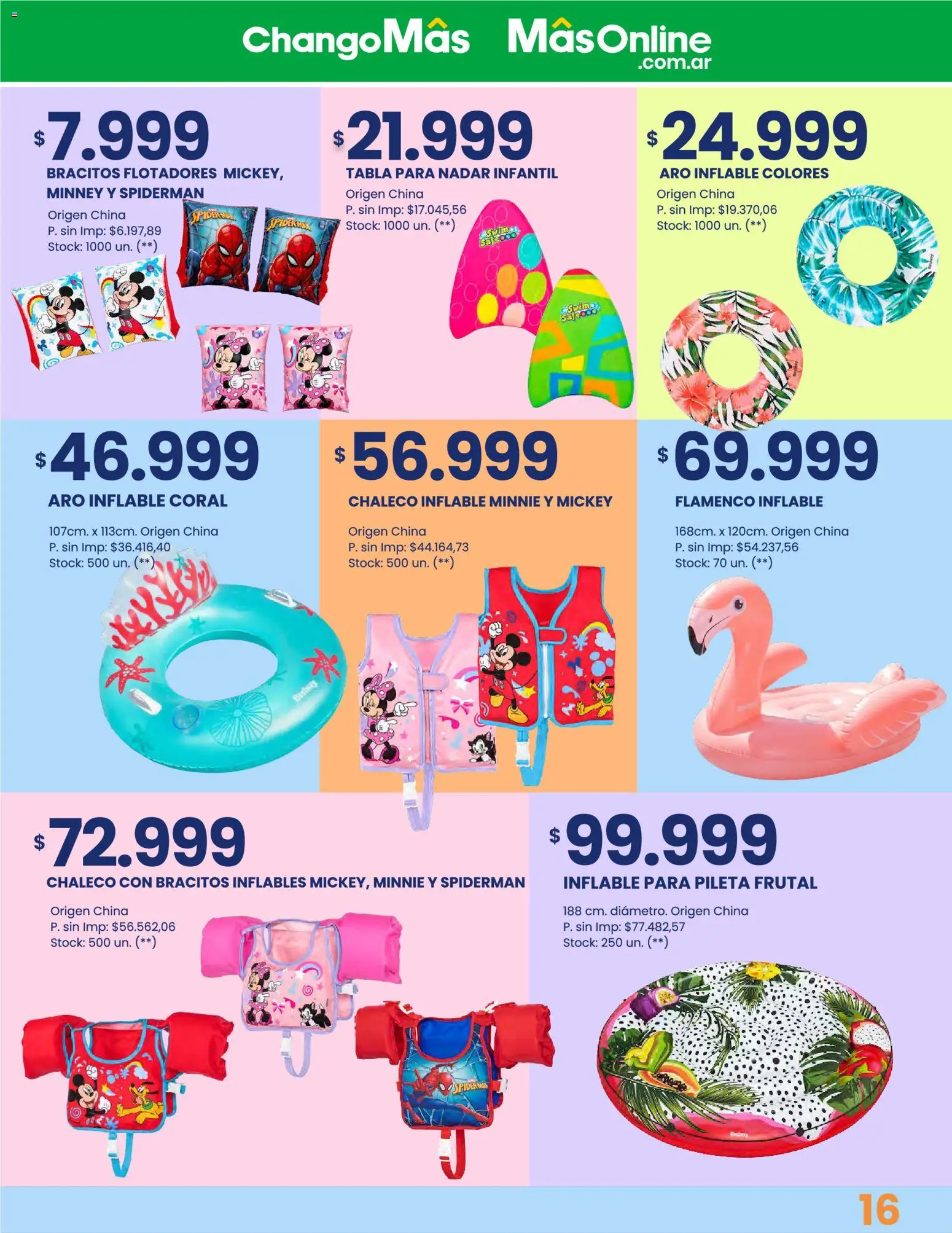 Changomas Catálogo Verano │ válido desde el 28.11.2025 | Página: 17 | Productos: Pileta, Chaleco