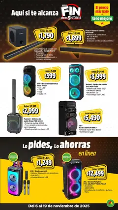 Vista previa de Bodega Aurrerá Buen Fin , nuevo folleto de la tienda, válido en México a partir del 06.11.2025 | Página: 7 | Productos: Usb, Radio, Barra, Té