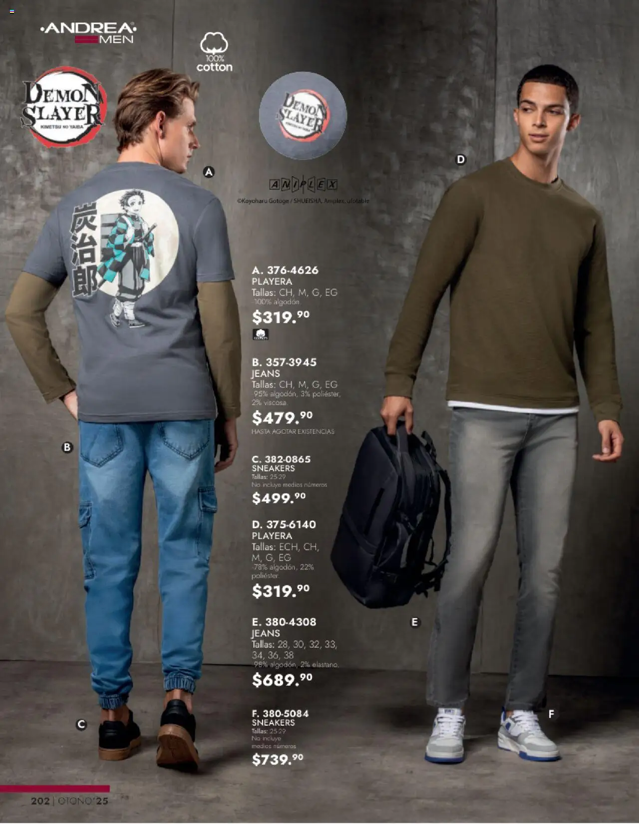 Nuevas ofertas de Andrea válidas en toda la República Mexicana desde el 24.08.2025. ¡Encuentra las mejores ofertas en Andrea - Catálogo Vestir Caballero! | Página: 40 | Productos: Playera