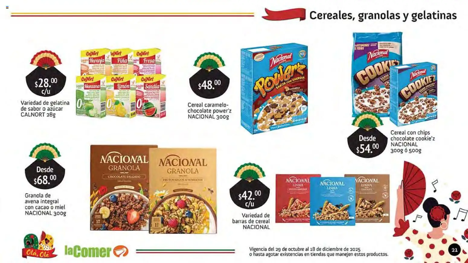 Nuevas ofertas de La Comer válidas en toda la República Mexicana desde el 29.10.2025. ¡Encuentra las mejores ofertas en La Comer folleto Olá, Olé! | Página: 21 | Productos: Fresa, Avena, Manzana, Limón