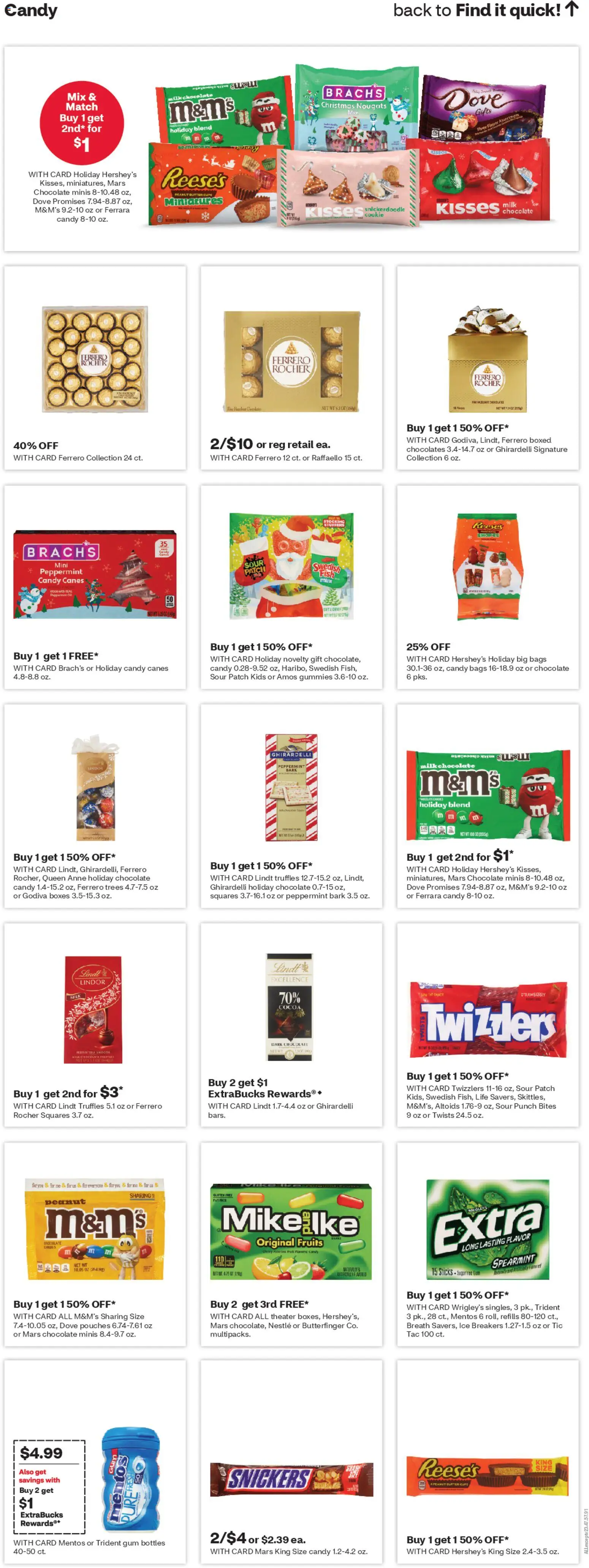 CVS Pharmacy Weekly Ad - FL - valid from 16.11.2025 | Page: 16 | Products: Butter, Chocolate, Fish, Fruits