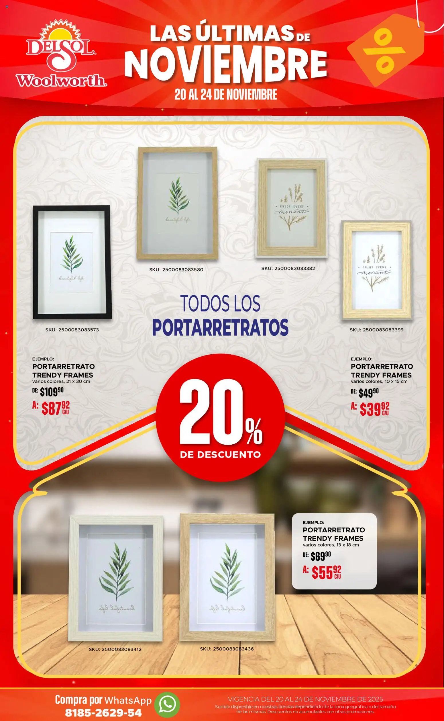 Nuevas ofertas de Del Sol y Woolworth válidas en toda la República Mexicana desde el 20.11.2025. ¡Encuentra las mejores ofertas en Del Sol y Woolworth Buen Fin ! | Página: 29