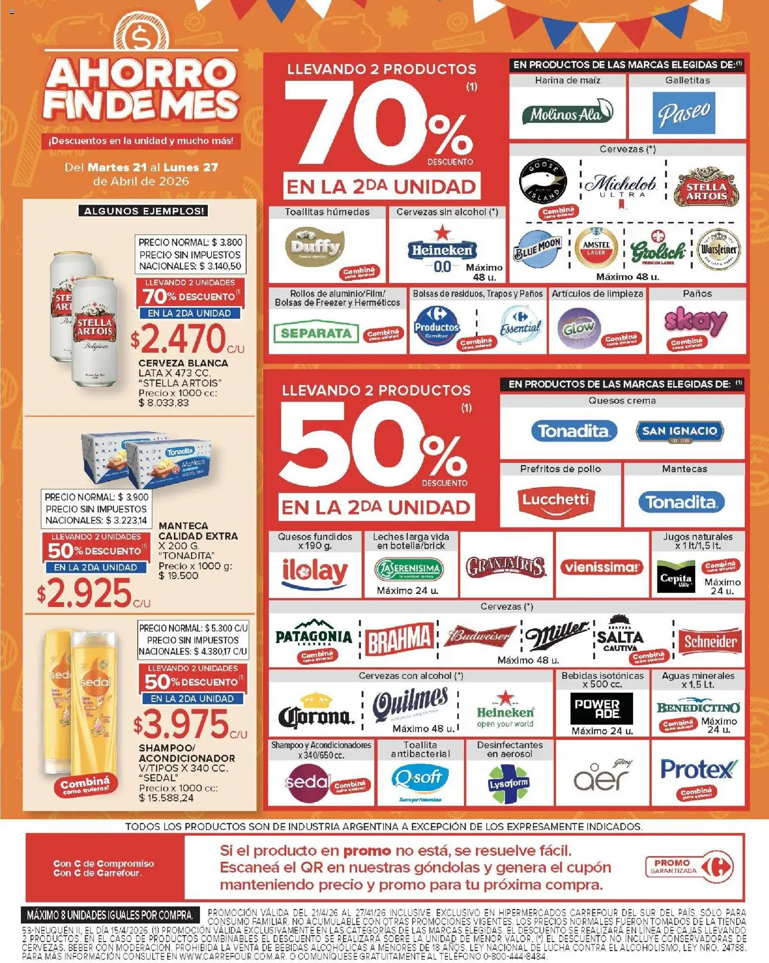 Carrefour -Carrefour Hiper │ válido desde el 21.04.2026 | Página: 10 | Productos: Caso, Freezer, Cerveza, Crema