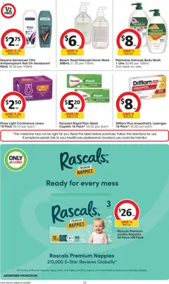 Coles catalogue - valid from 20.08.2025 | Page: 39 | Products: Light, Milk, Lemon, Pain relief