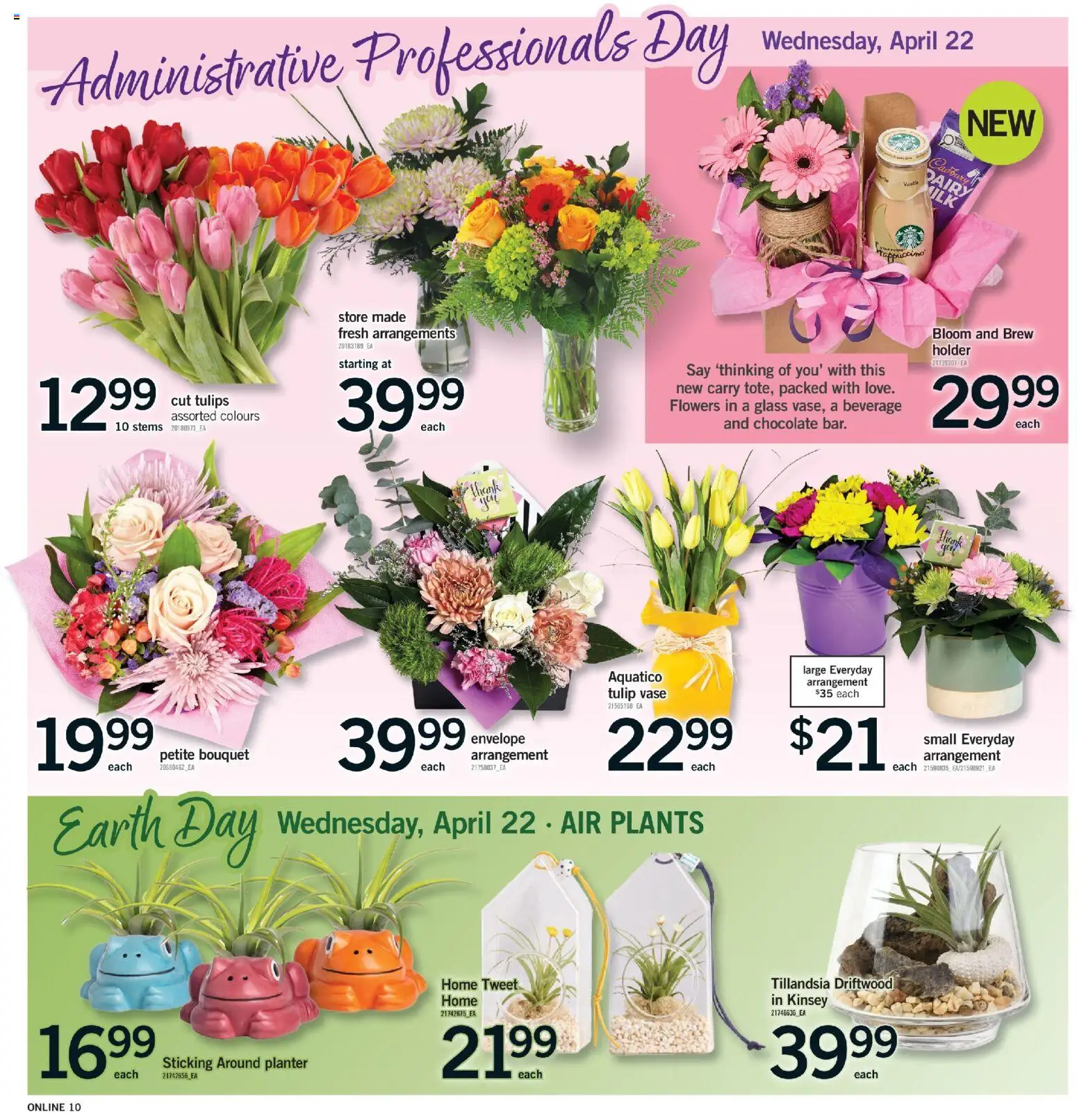 Fortinos flyer valid from 16.04.2026 | Page: 10 | Products: Vase, Chocolate